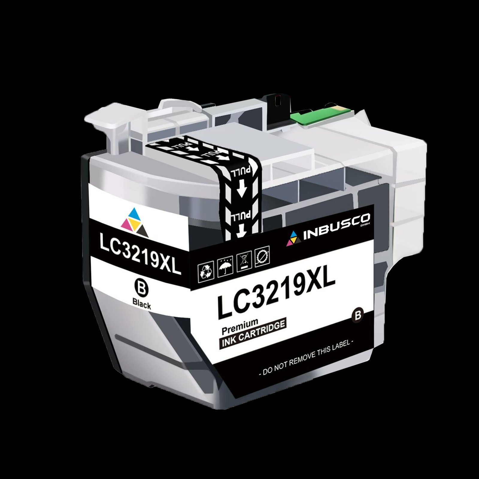 Inbusco Tonerpatrone Tintepatrone XL mit Chip kompatibel für Brother LC3219 BK ..., LC 3219 BK