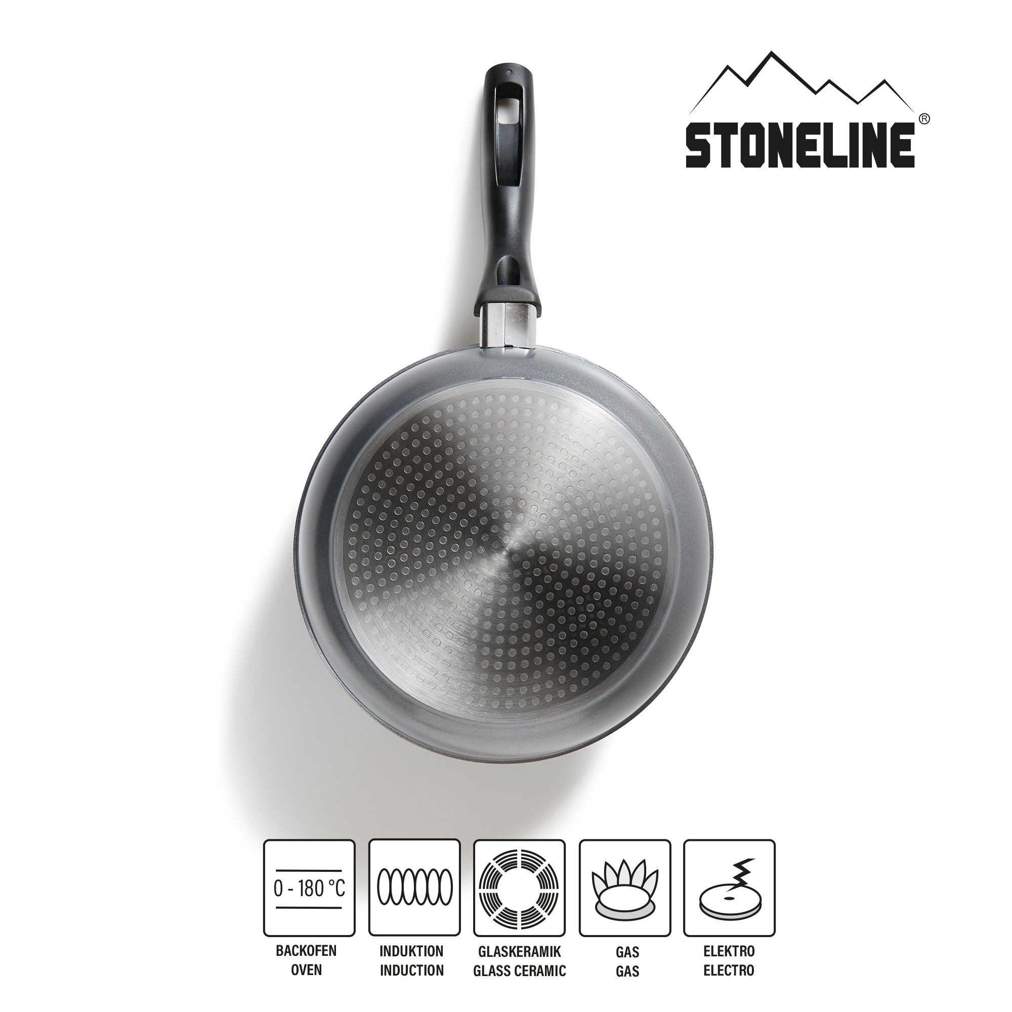 STONELINE Kochbesteck-Set (8-tlg), mit echten Steinpartikeln, induktionsgeeignet, Designed in Germany
