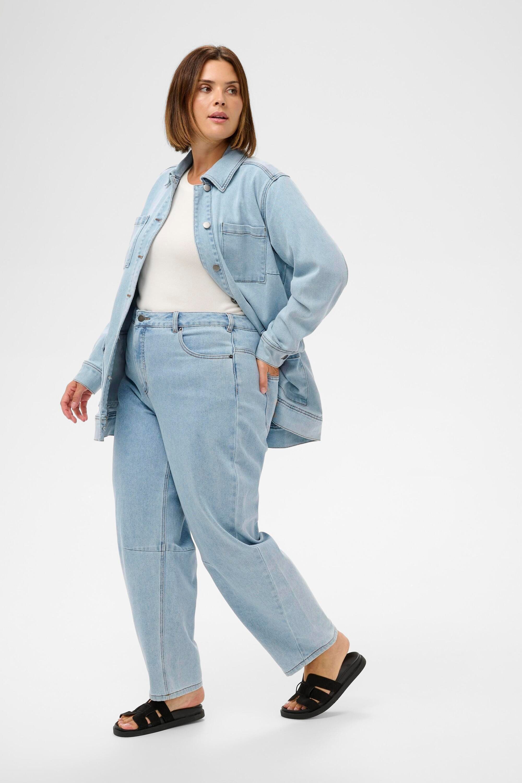 KAFFE Curve Regular-fit-Jeans Jeans KCninna Große Größen