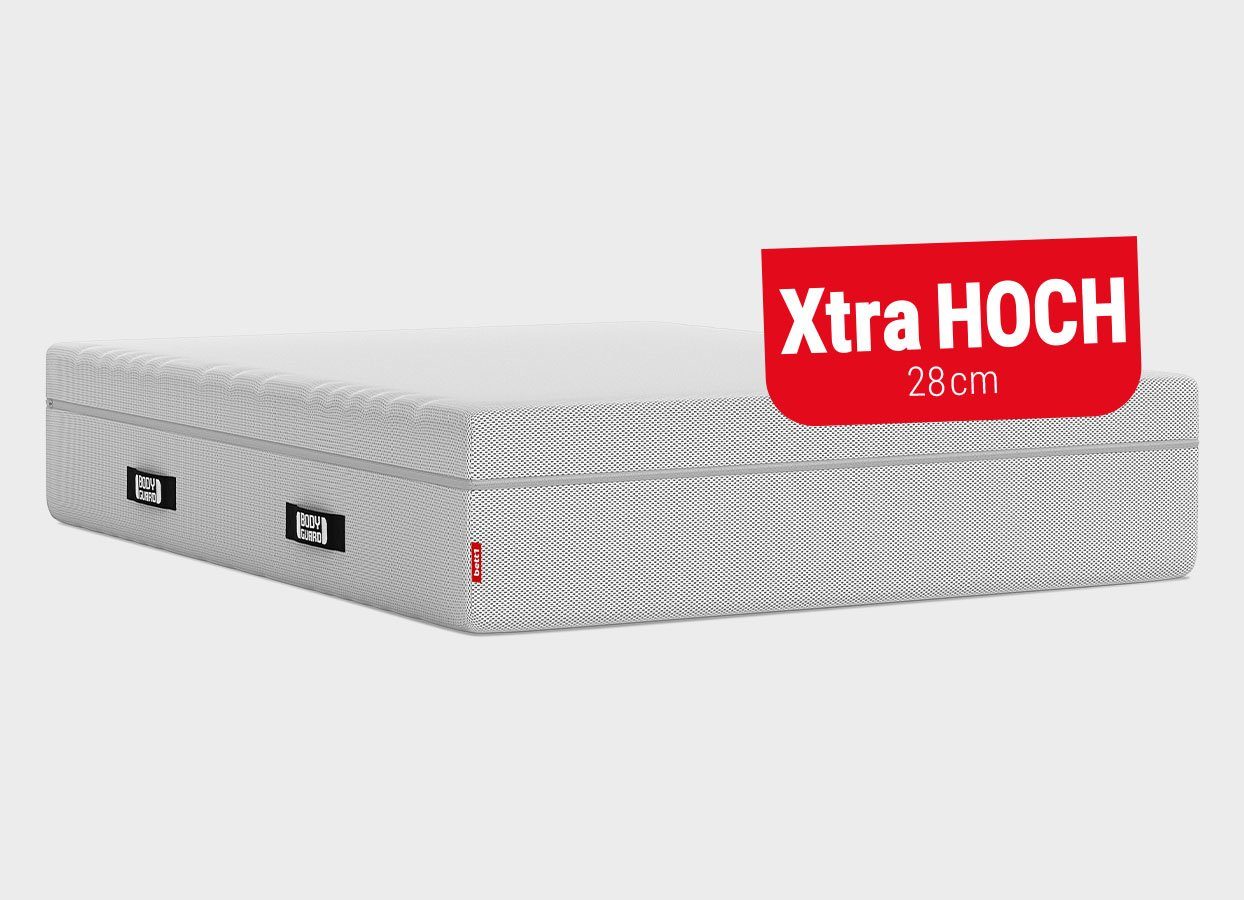 Boxspringmatratze BODYGUARD Boxspring Matratze, bett1.de, 28 cm hoch, atmungsaktiver HyBreeze® Funktionsbezug, aus 100 % QXSchaum®
