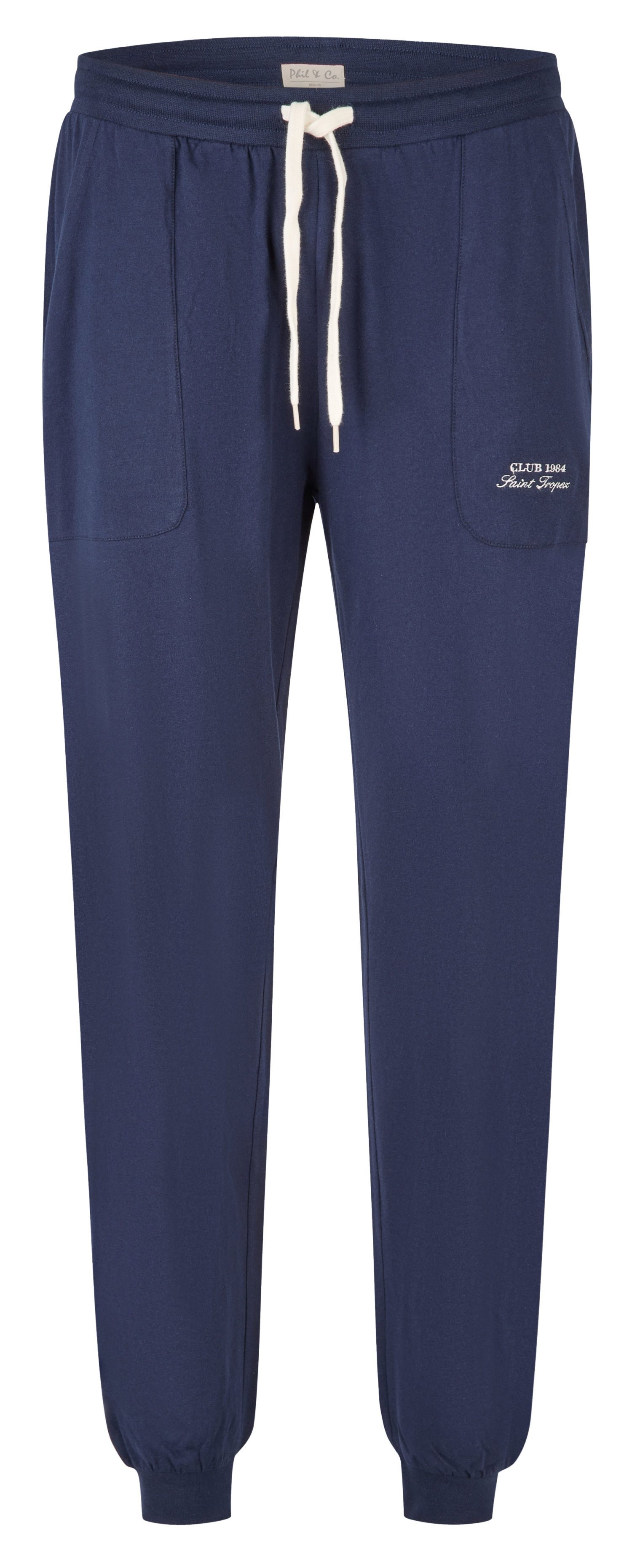 Phil & Co. Pyjamahose Herren Schlafanzughose mit Bündchen (1-tlg) Baumwolle günstig online kaufen