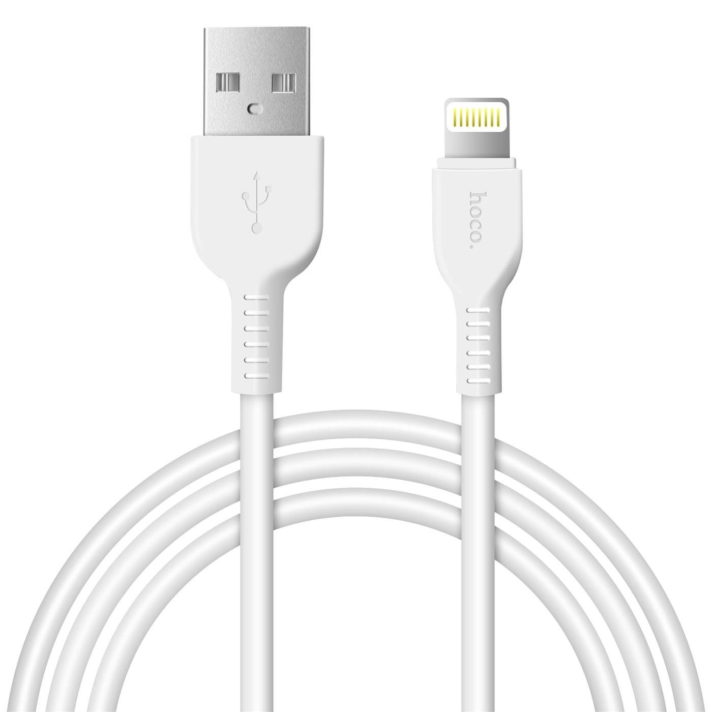 HOCO X20 USB Daten & Ladekabel bis zu 2.4A Ladestrom Smartphone-Kabel, Lightning, USB Typ A (100 cm), Hochwertiges Aufladekabel für iPhone, iPad oder den iPod