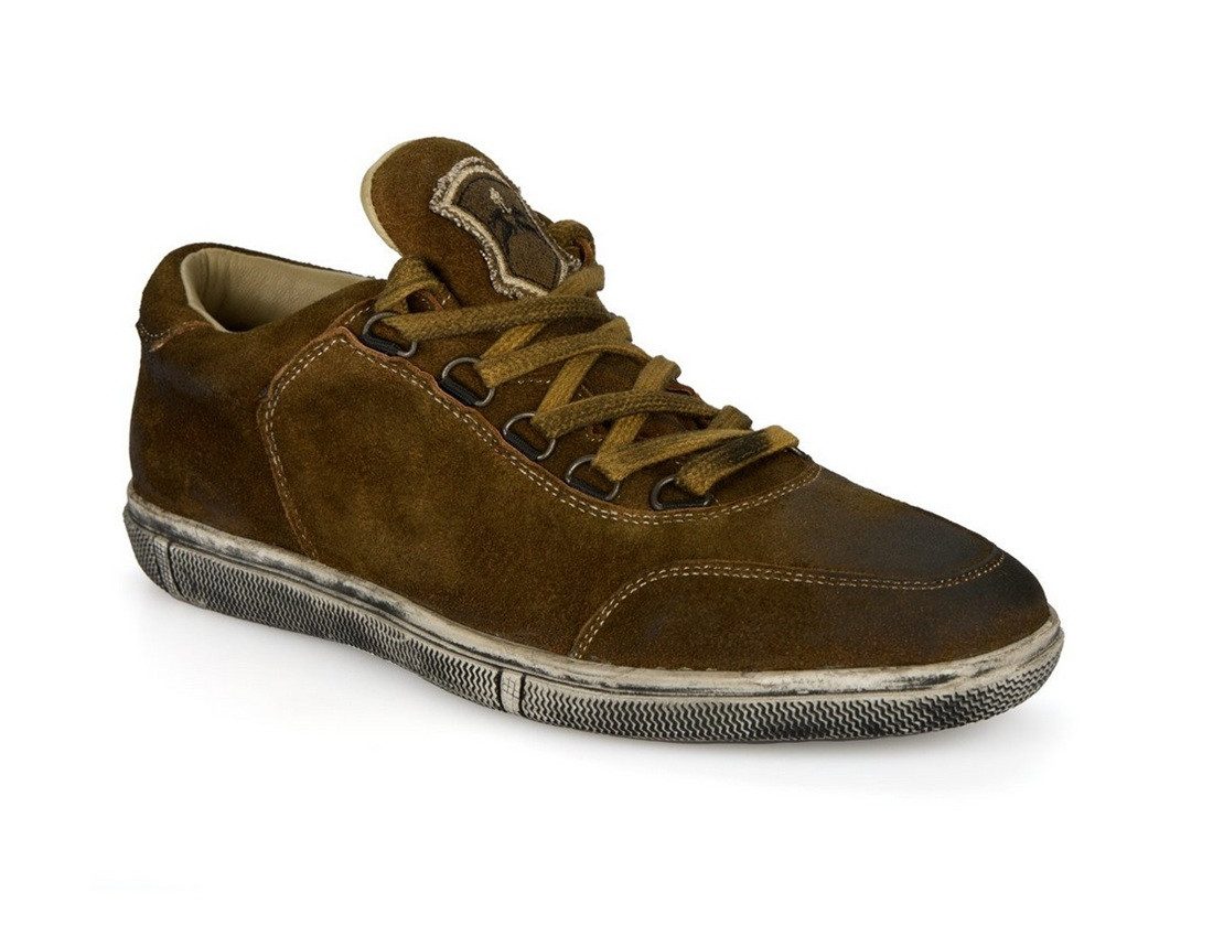 Maddox Obersee Sneaker Trachtensneaker aus Echtleder im Vintage-Look