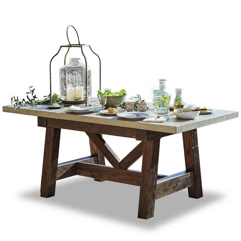 Mirabeau Gartentisch Tisch Stony Plain antikgrau/braun