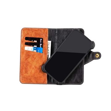 K-S-Trade Handyhülle für Apple iPhone 14 Pro Max, Handyhülle Schutzhülle Bookstyle Case Wallet-Case Handy Cover