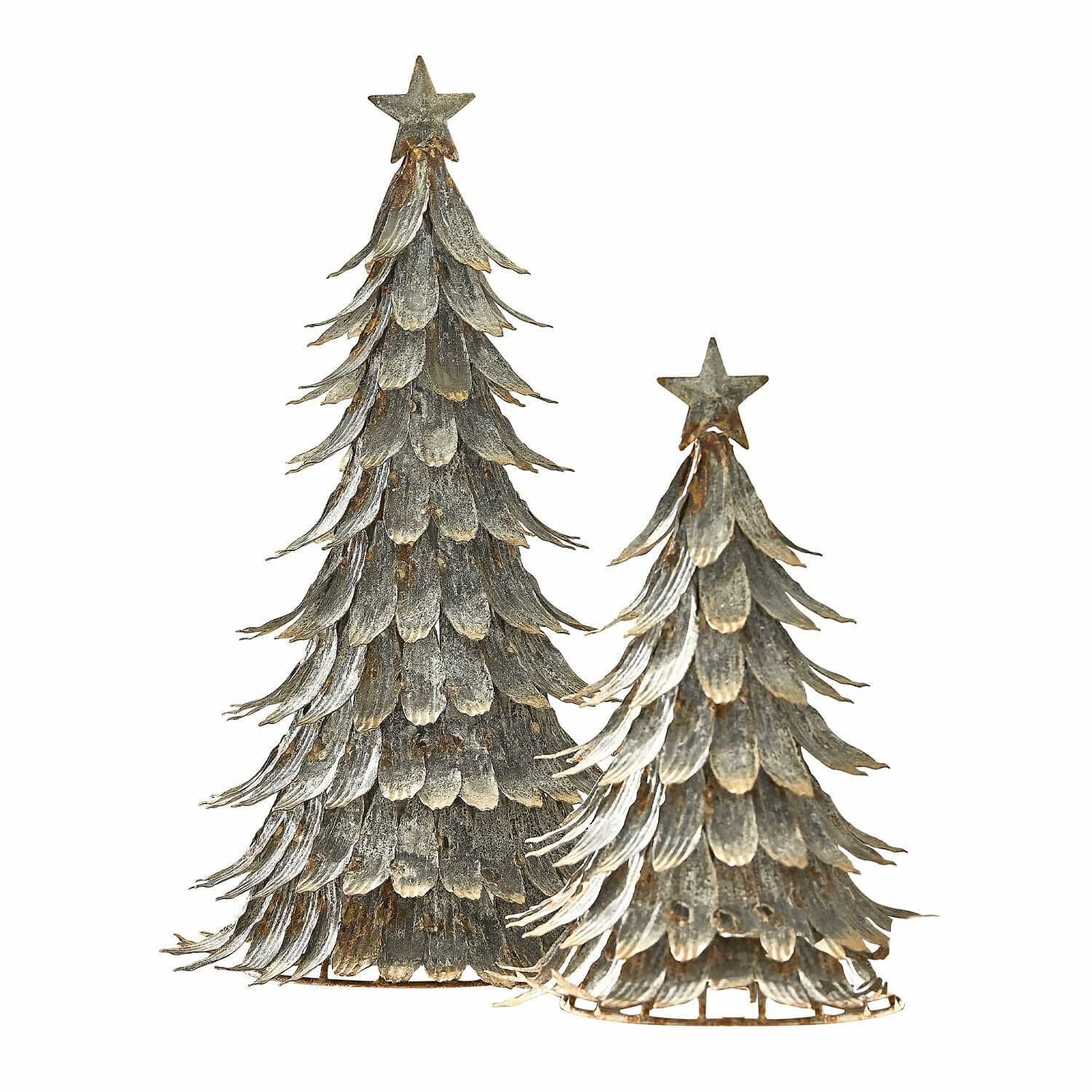 Weihnachtsfigur Deko-Baum 2er Set Kamilah antikschwarz