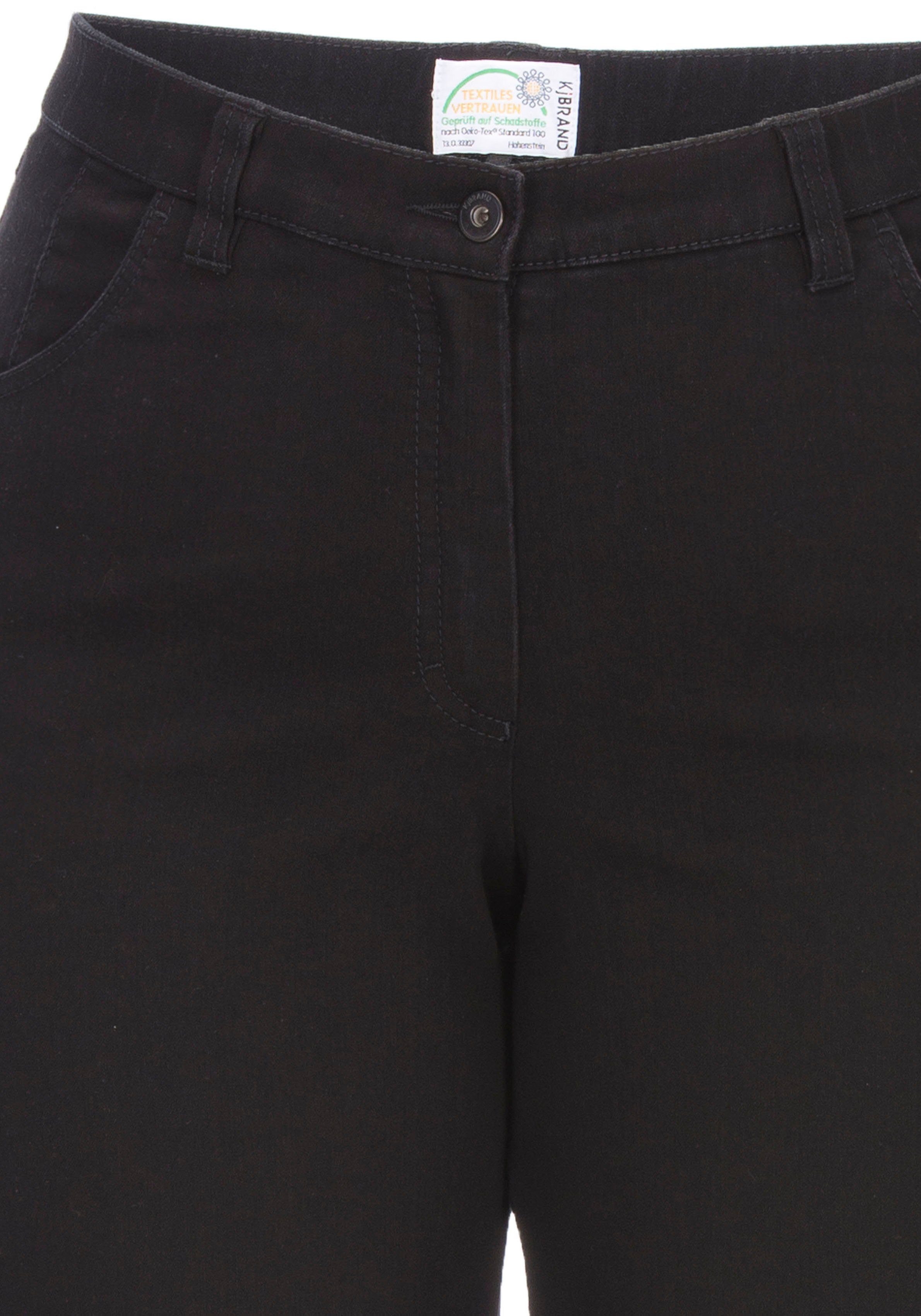 KjBRAND Stretch-Jeans Stretch-Anteil mit Babsie schwarz Stretch Denim
