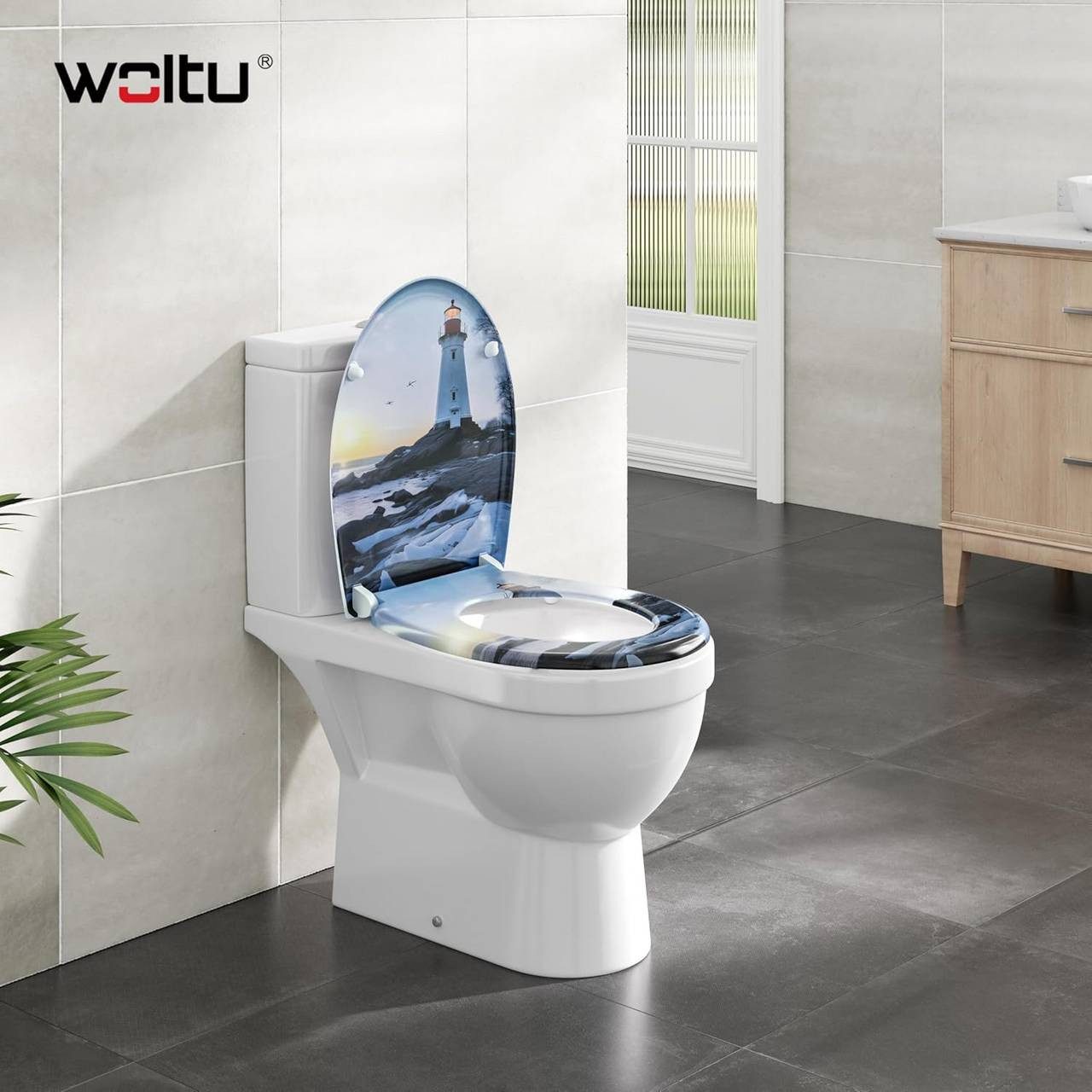 Woltu WC-Sitz (1-St), Toilettensitz, magnetisch, Toilettendeckel günstig online kaufen