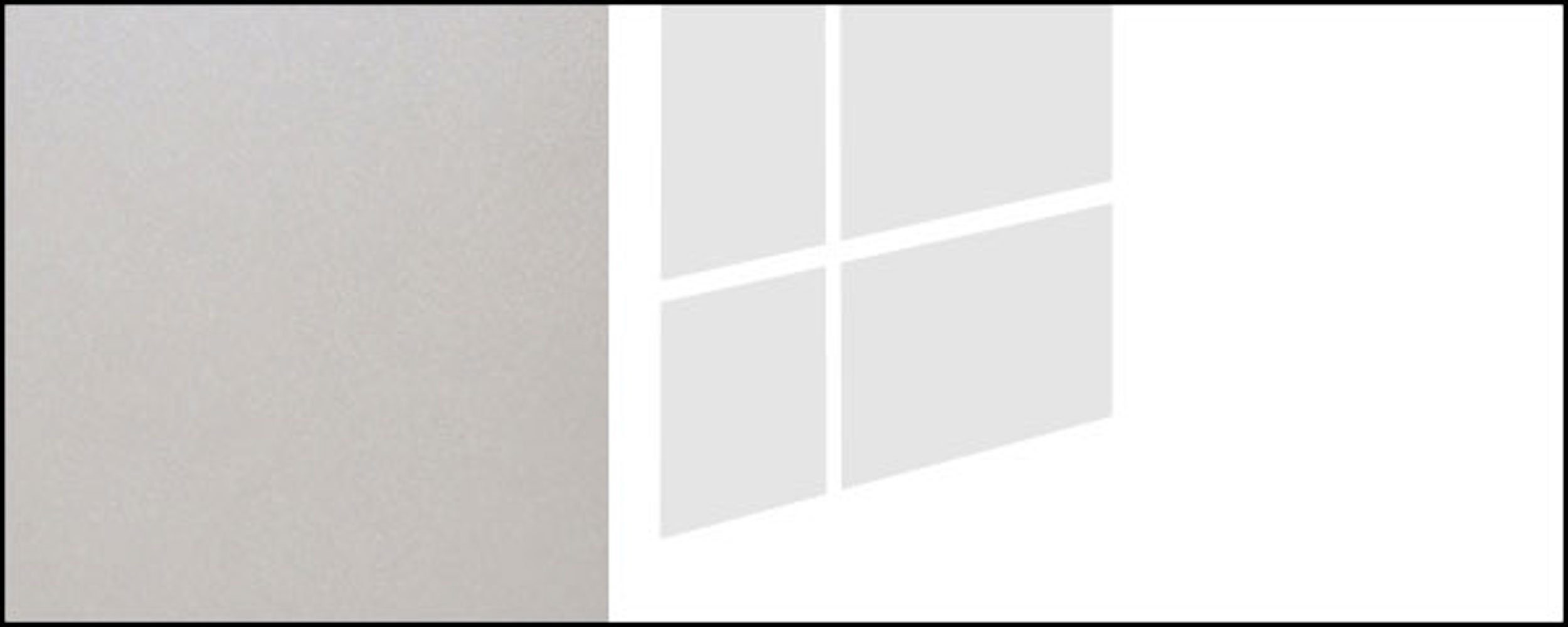 Feldmann-Wohnen und Klappe mit (Platinium) Korpusfarbe Front- 60cm weiß Klapphängeschrank wählbar Platinium 1 Hochglanz