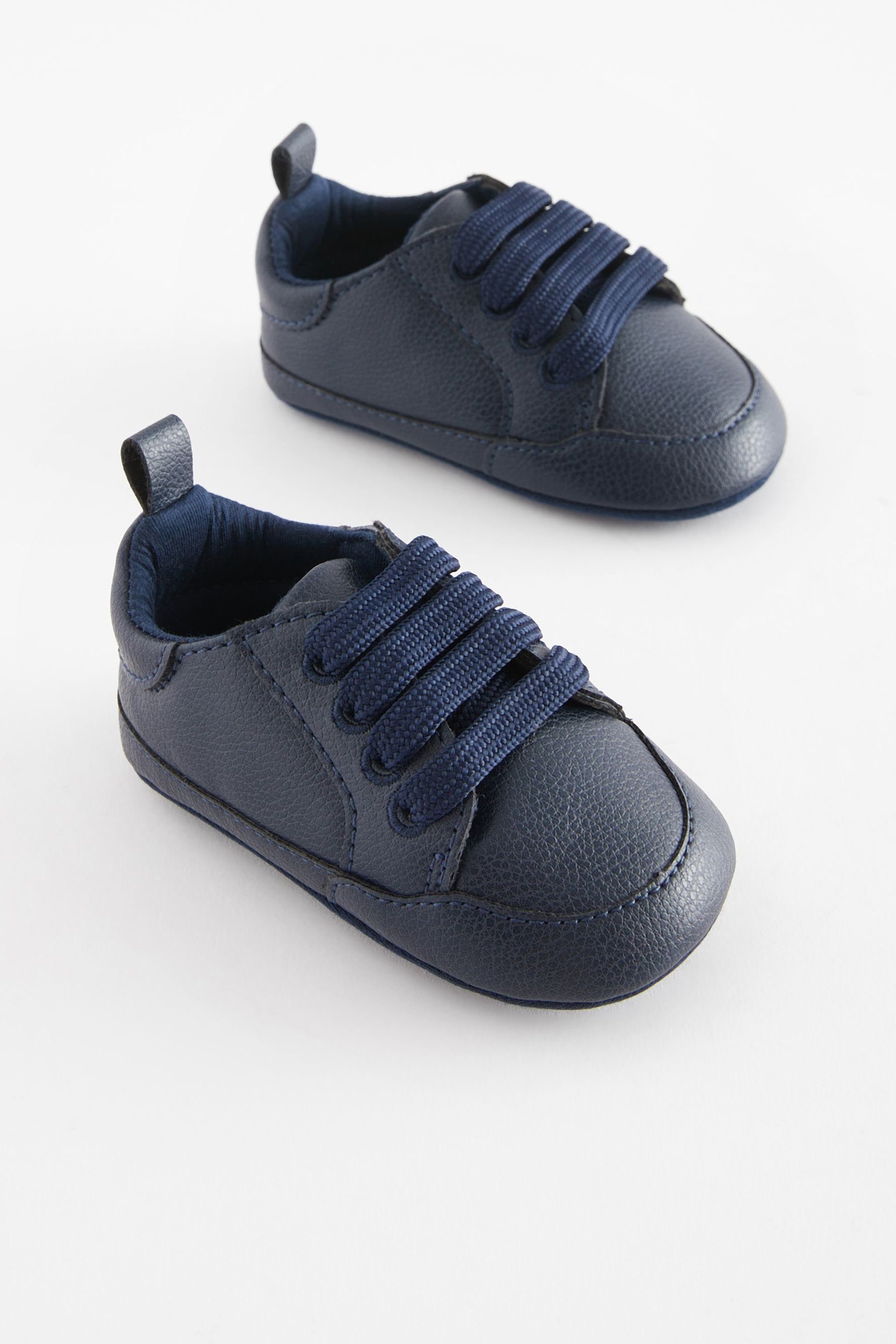 Babystiefel (1-tlg) Baby-Sneaker zum Navy Next Schnüren Blue
