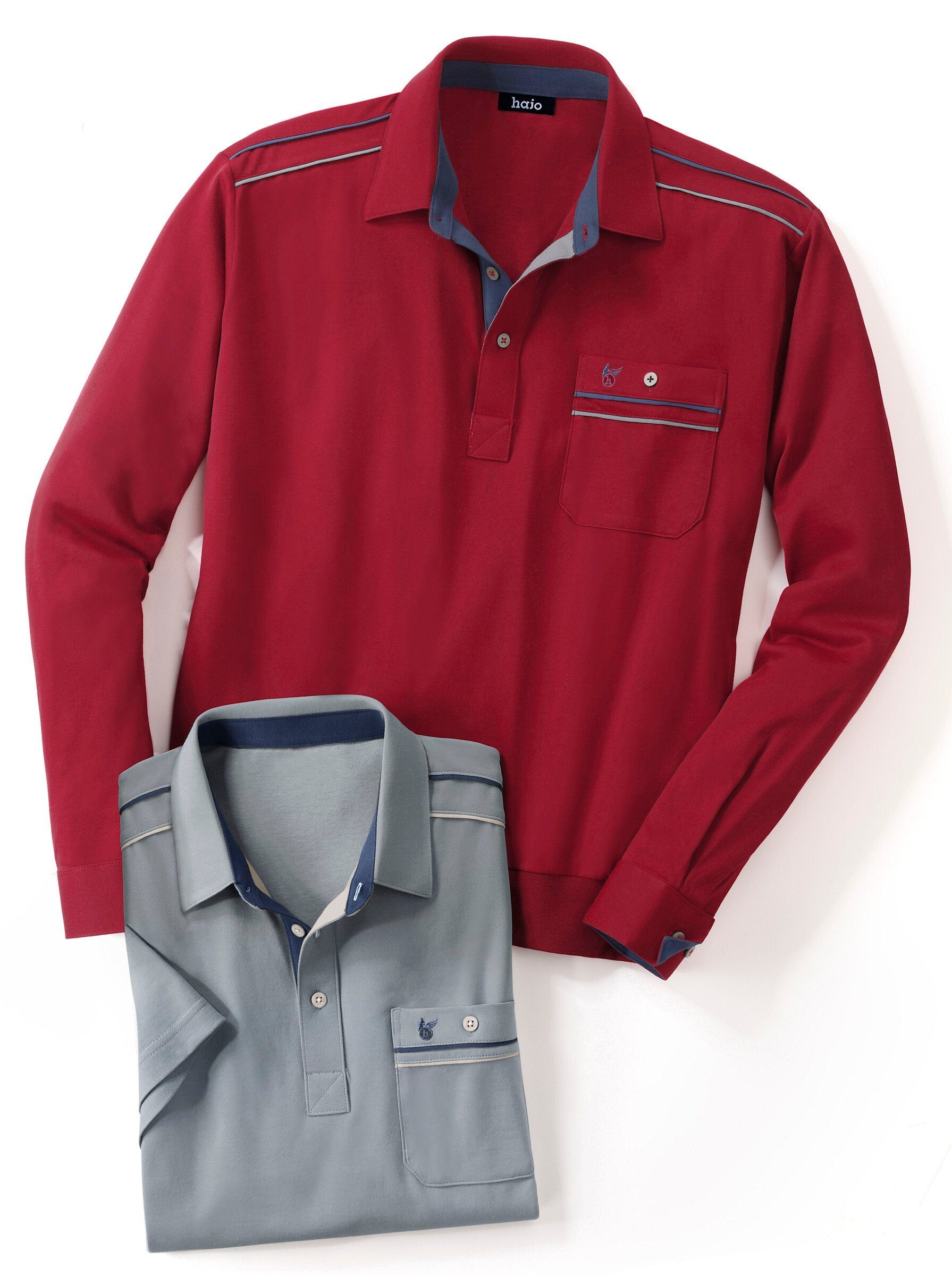 Witt T-Shirt Langarm-Poloshirt Langarm