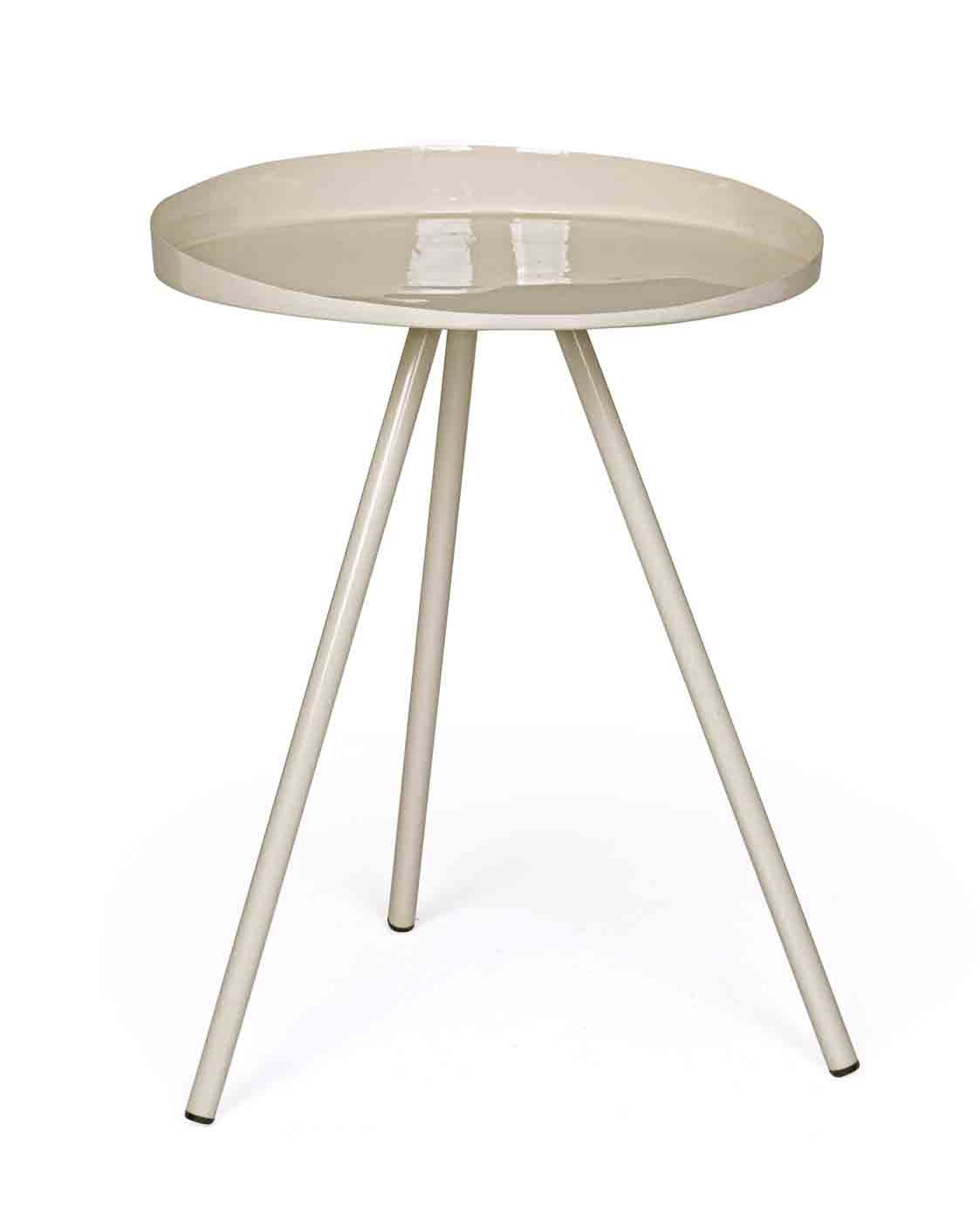 Bizzotto Beistelltisch Anchita aus Metall, Creme günstig online kaufen