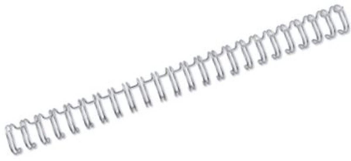 Thermo-Bindemappe Drahtbinderücken WireBind A5 6mm VE=100 Stück silber