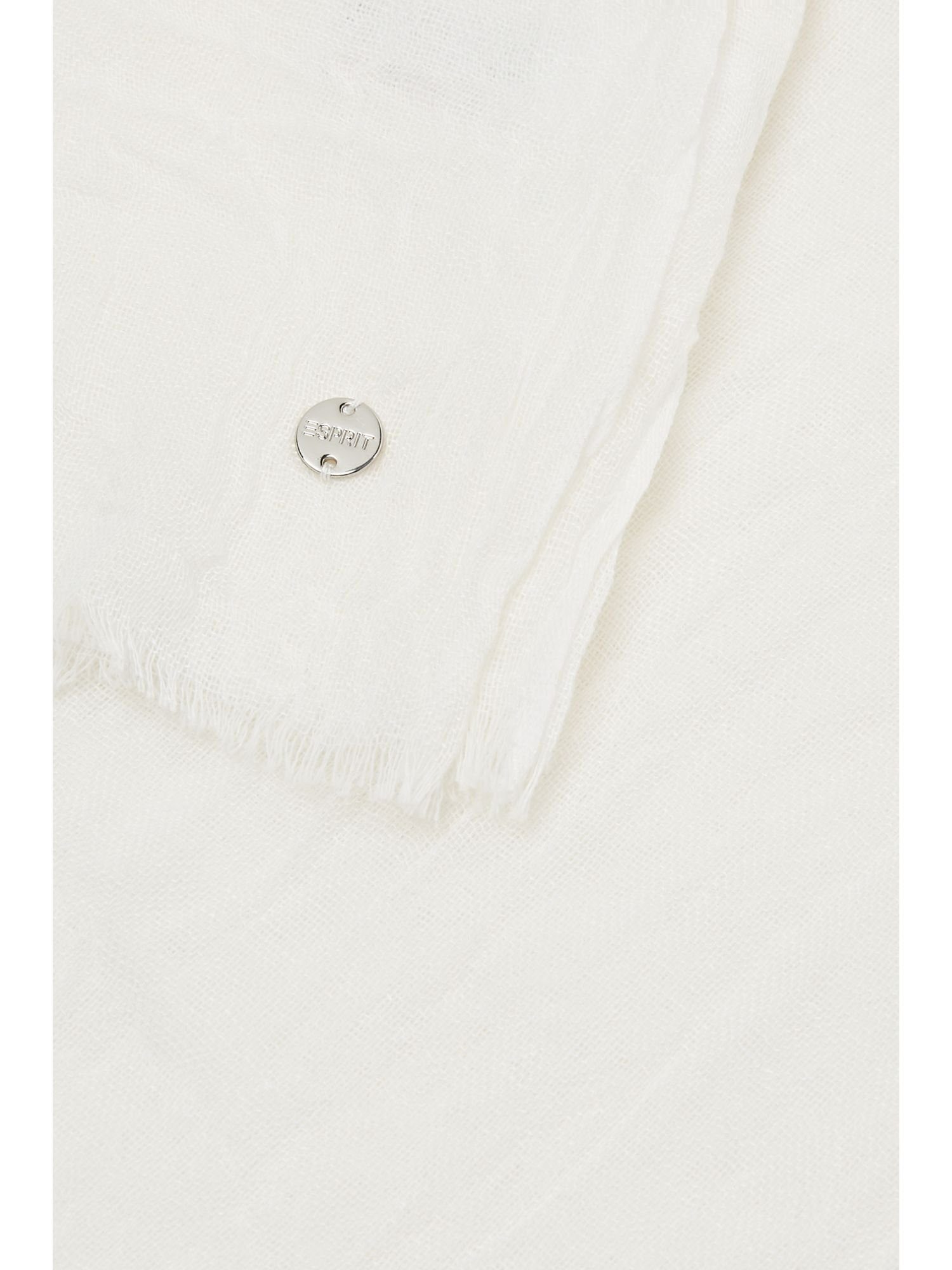 Esprit Schal Crinkle-Effekt WHITE Modeschal mit OFF