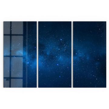 DEQORI Glasbild 'Nächtlicher Sternenhimmel', 'Nächtlicher Sternenhimmel', Glas Wandbild Bild schwebend modern