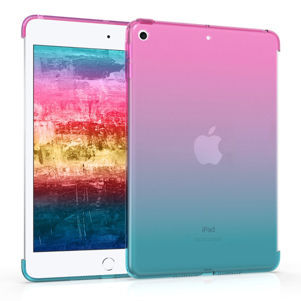 kwmobile Tablet-Hülle, Hülle für Apple iPad Mini 5 (2019) - Tablet Smart  Cover Case Silikon Schutzhülle - Zwei Farben Design