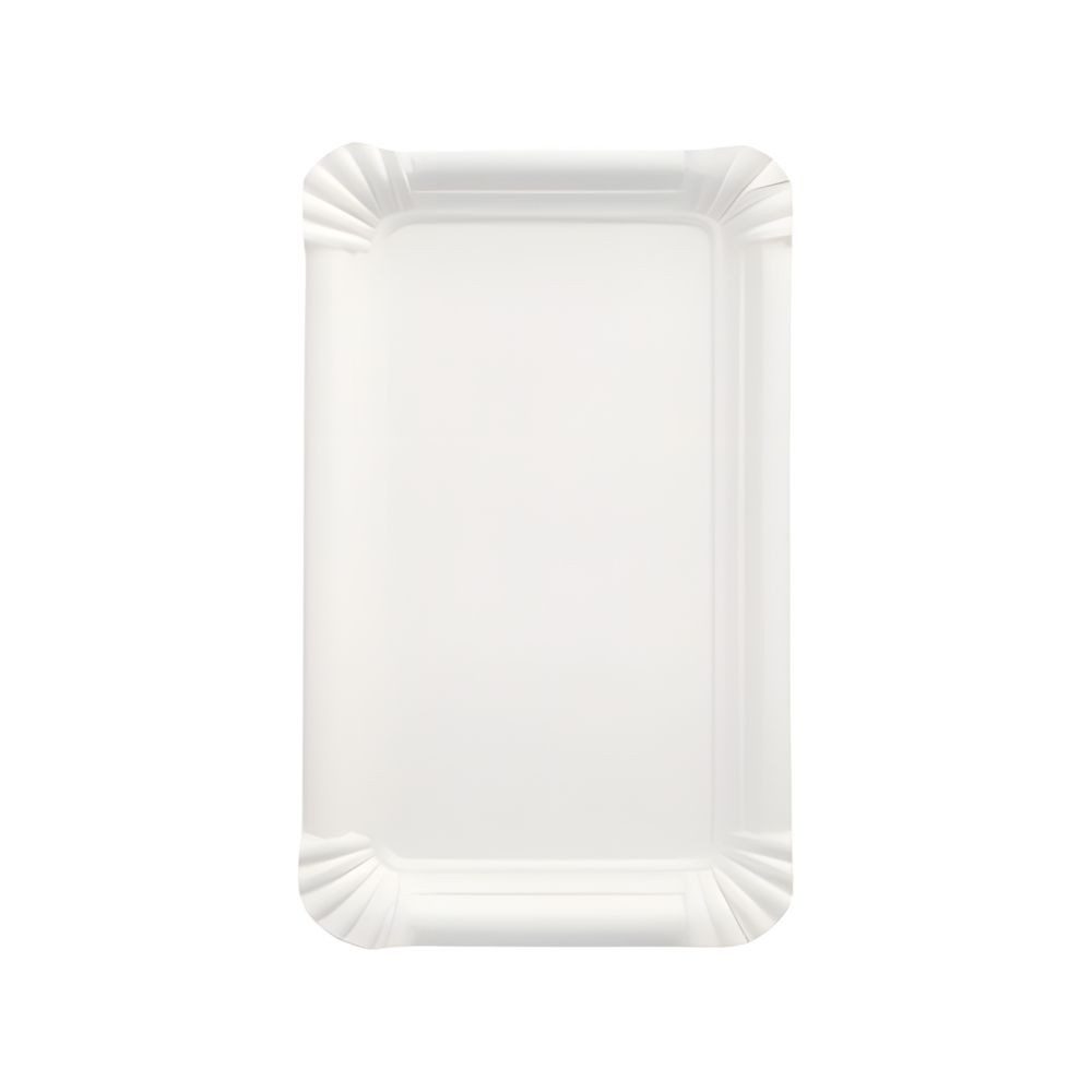PAPSTAR Pappteller Teller, Pappe pure eckig 11 cm x 17,5 cm weiss 250 Stk