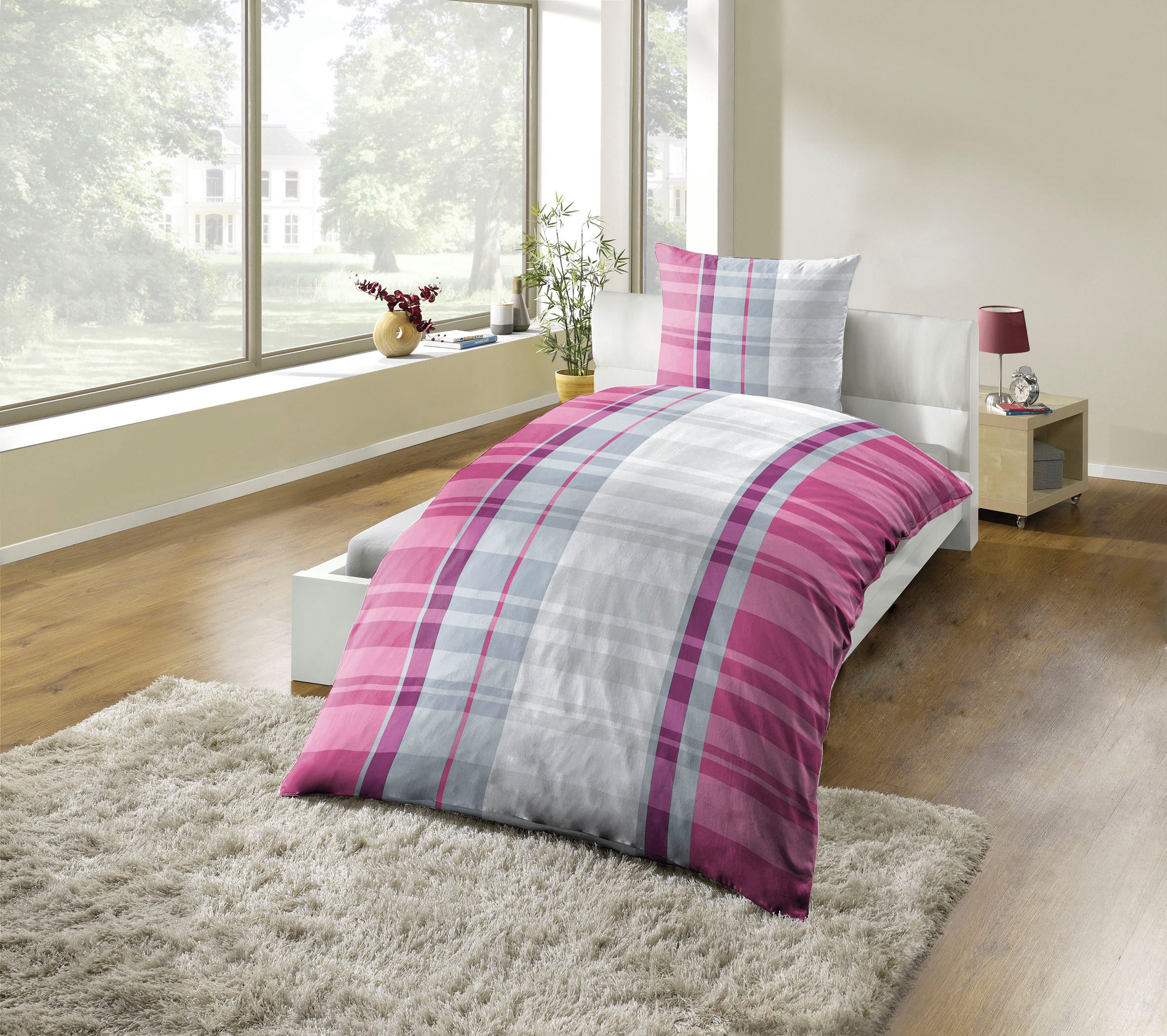 KiNZLER Bettwäsche Polycotton Flanell Bettwäsche, Polycotton, günstig online kaufen