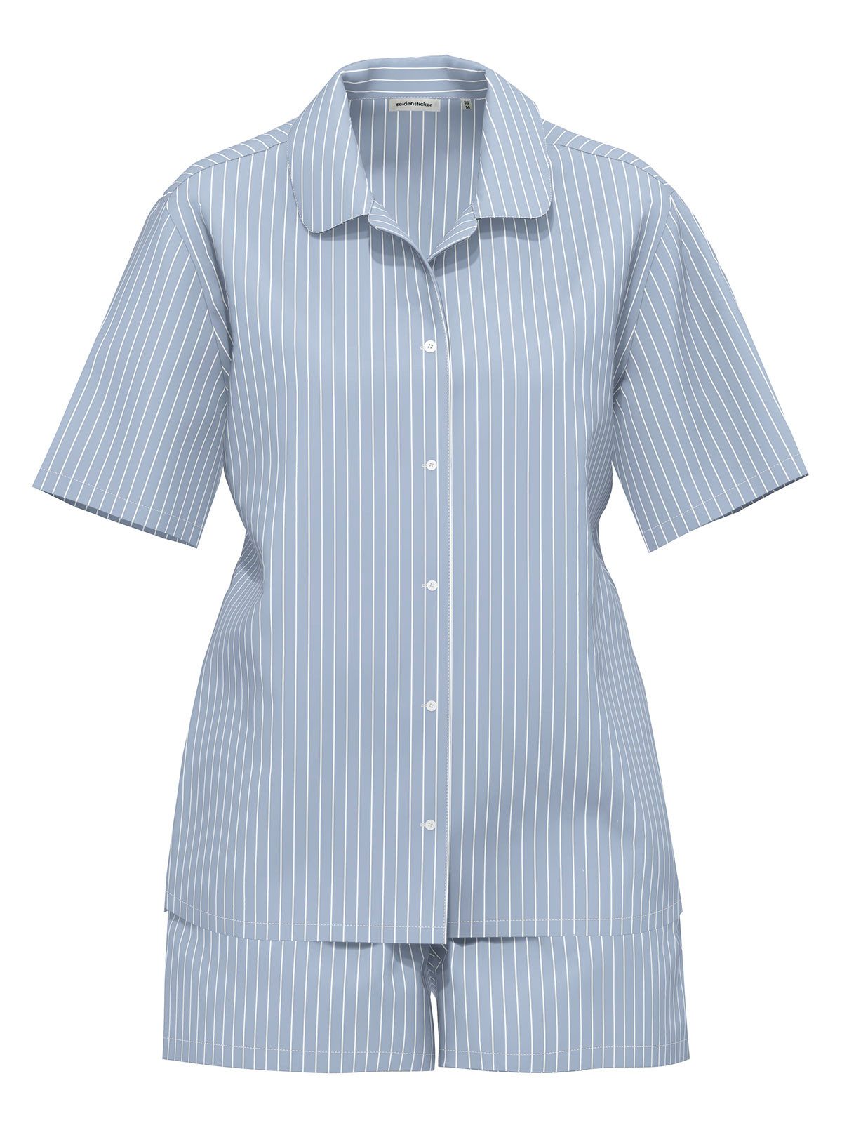 Seidensticker schwarze Rose Pyjama Damen Pyjama Set kurz bodywear (Stück, 1 tlg)