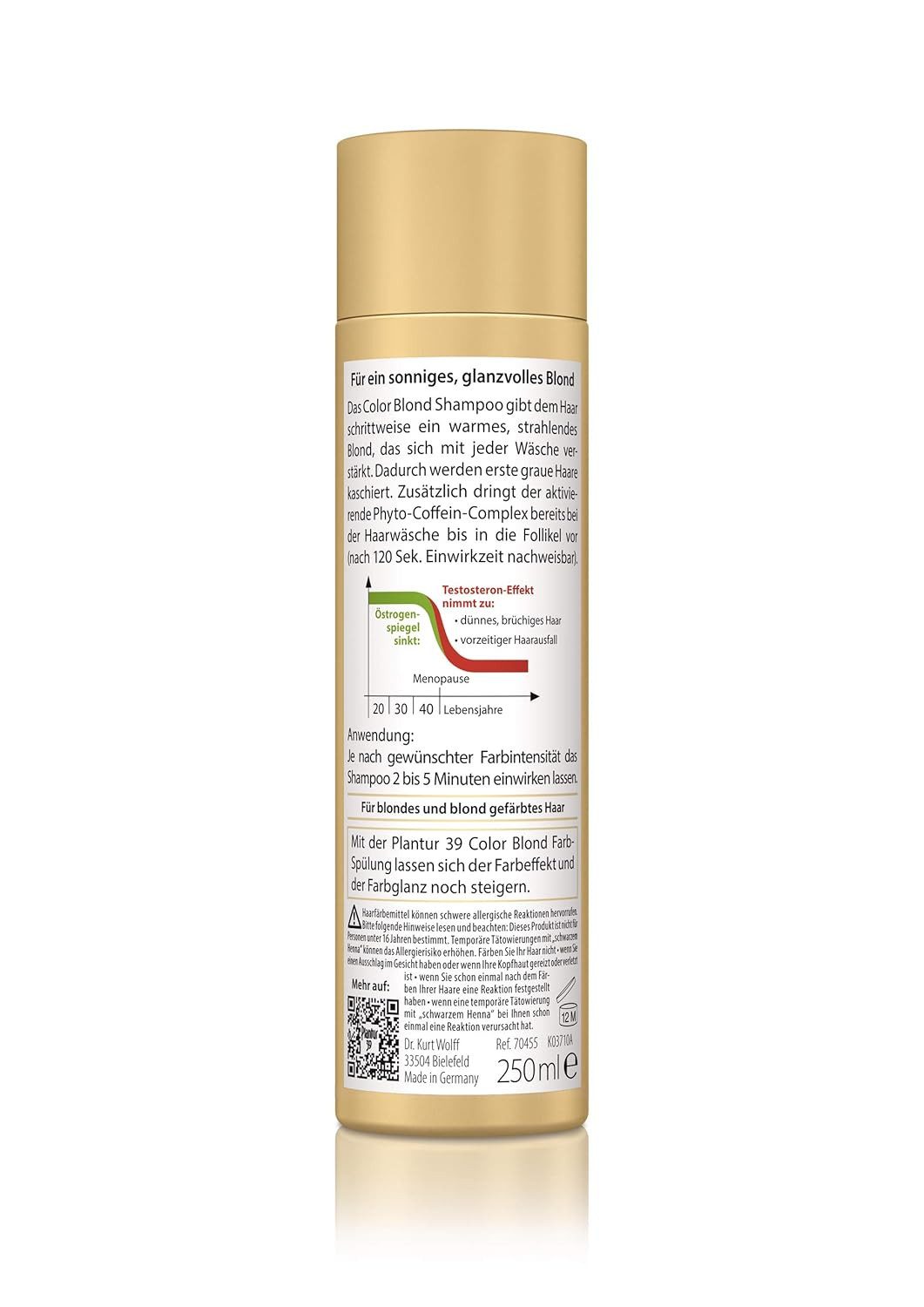 Plantur 39 Haarshampoo Color Blond Phyto-Coffein-Shampoo, 1-tlg.