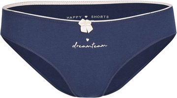 HAPPY SHORTS Slip 4 x Happy Shorts Damen weiche Slips Höschen Unterhosen Unterwäsche Valentin Herzen (1-St)