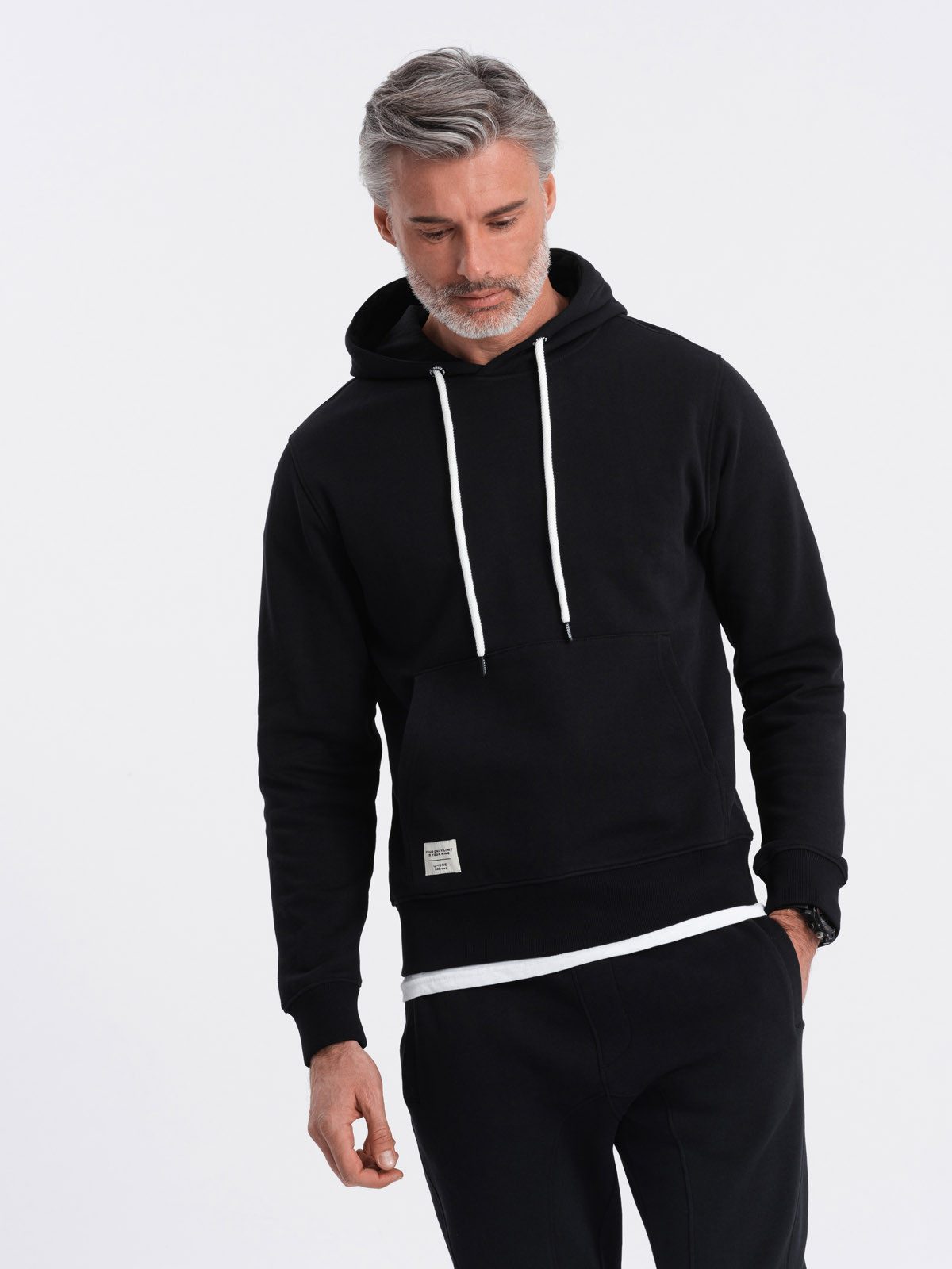 Kapuzenpullover Herren Känguru-Sweatshirt mit Kapuze
