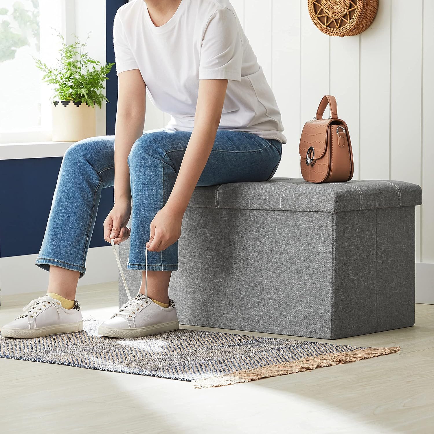 BlingBin Sitzhocker Bettbank mit Stauraum Sitzbank günstig online kaufen