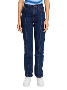 Esprit Bequeme Jeans Jeans mit gerader Passform und hohem Bund