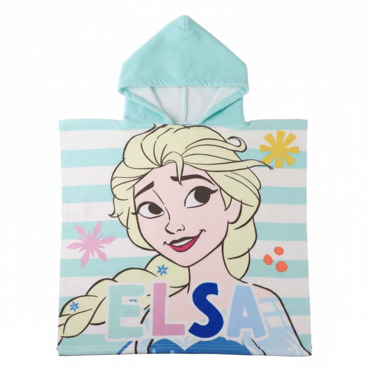 Disney Frozen Badeponcho Strandponcho Kinder 55 × 77 cm 250 gsm schnell trocknend, Polyester