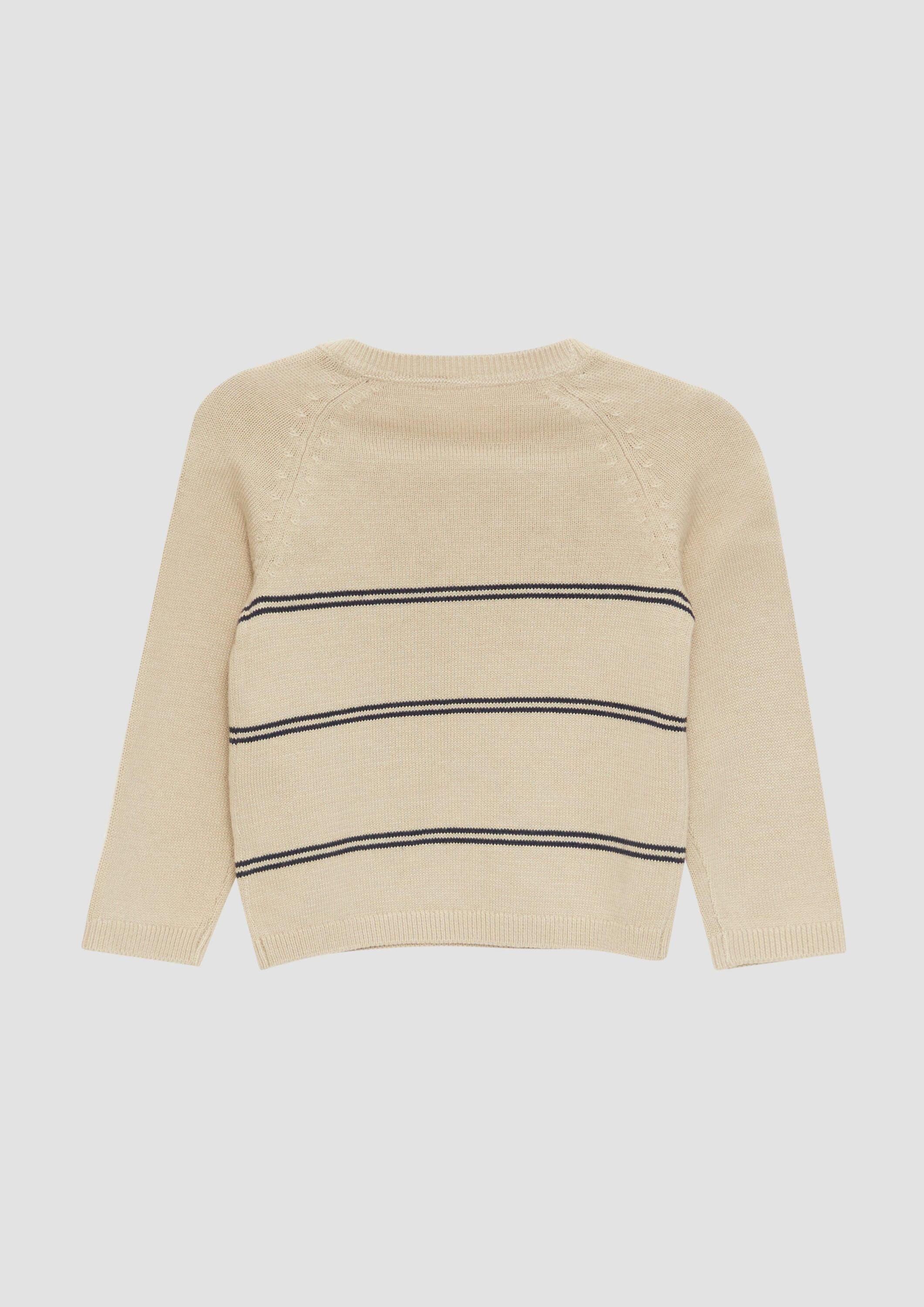 s.Oliver Longpullover Strickpullover Strickpullover mit Auto-Motiven