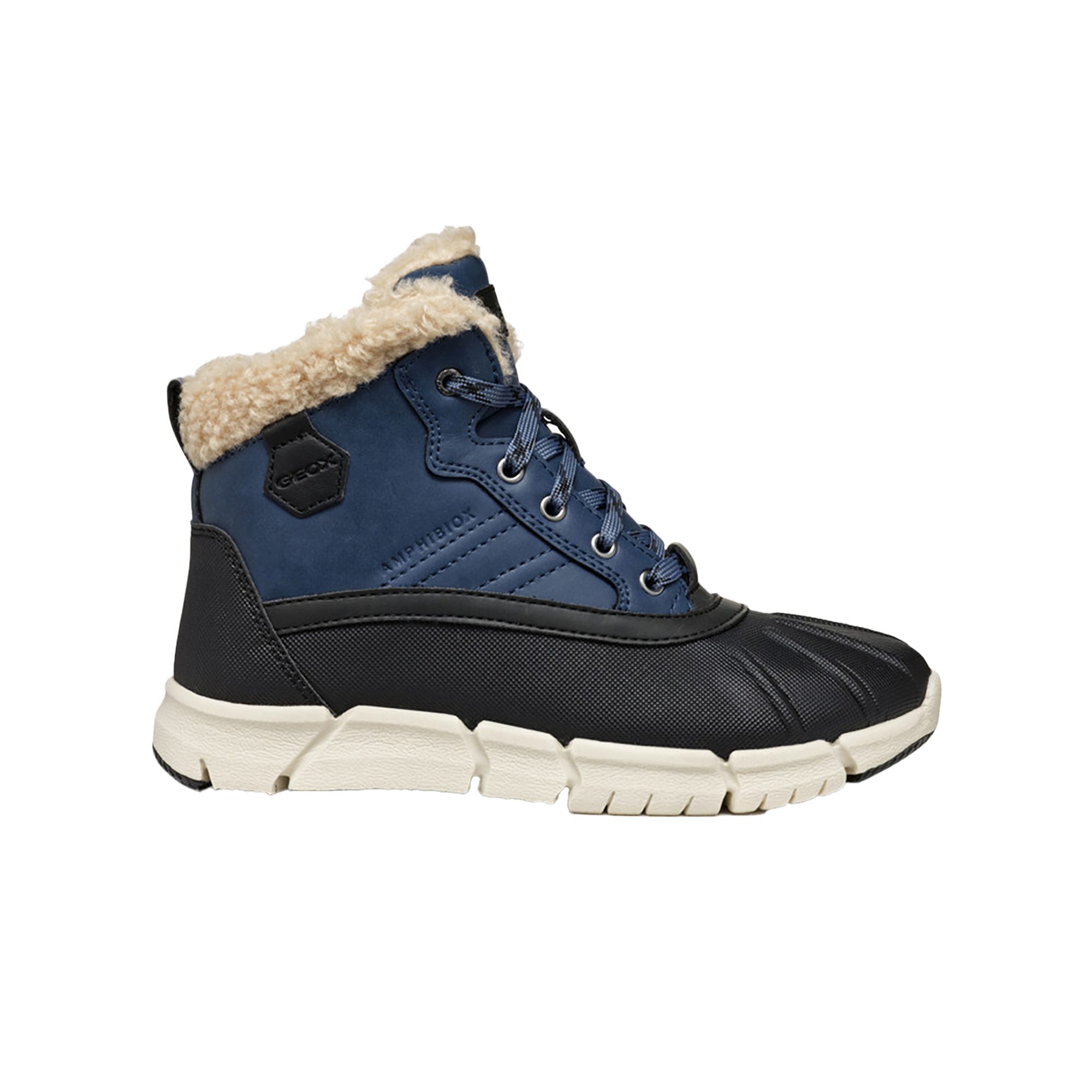 GEOX FLEXYPER, Warmfutter, Blau, kombiniert, Kinder Winterstiefel