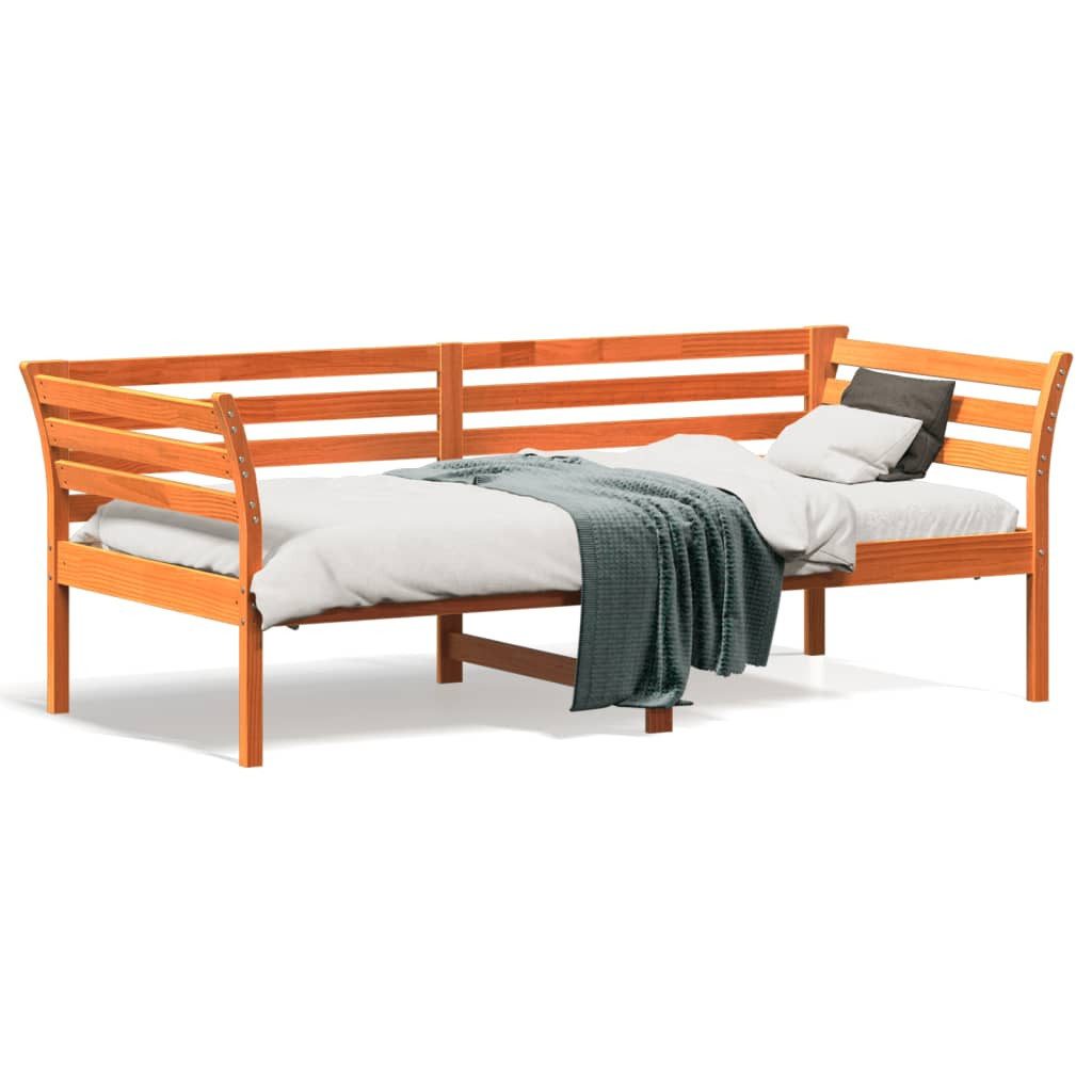 vidaXL Bett Tagesbett ohne Matratze Wachsbraun günstig online kaufen