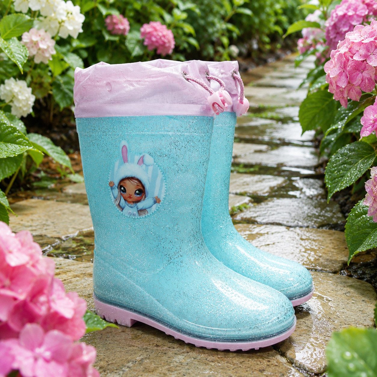 EplusM Na!Na!Na Surprise Kinder Mädchen Stiefel Regenstiefel Gummistiefel Gr. 25 bis 34 – Bild 5 von 5
