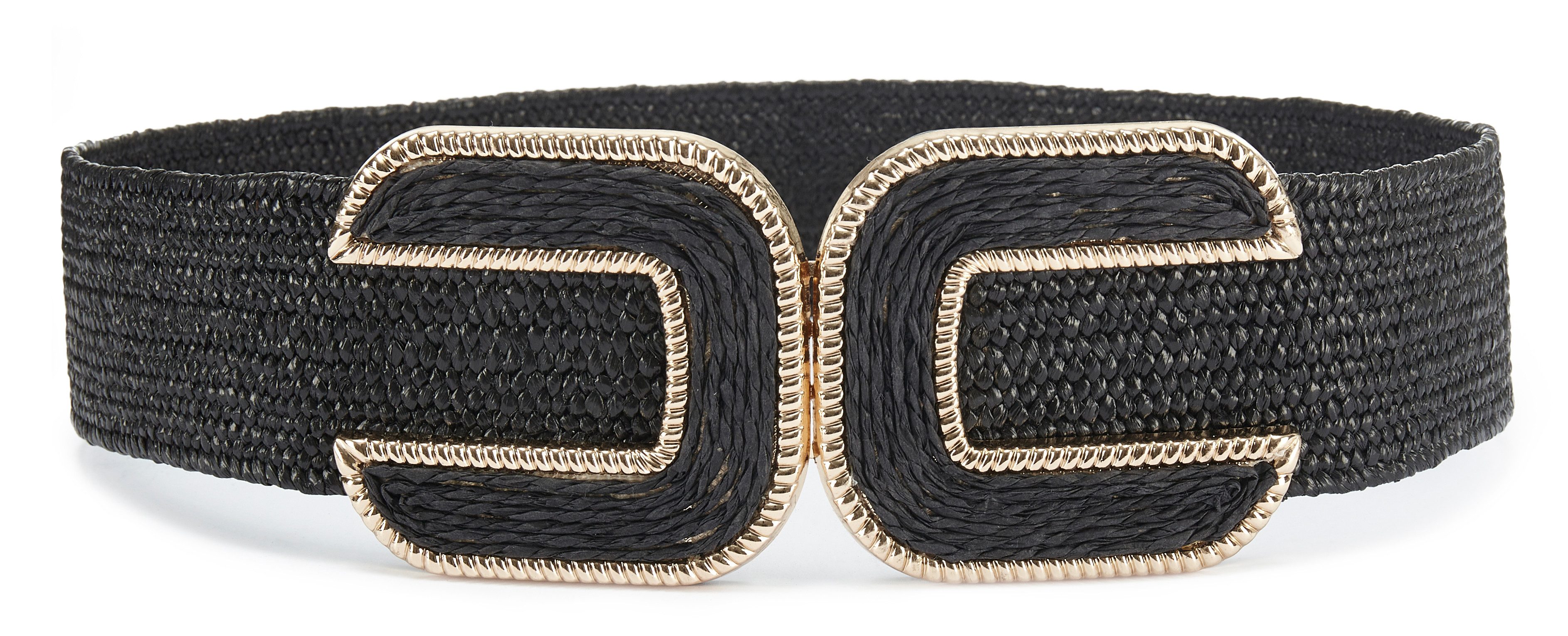 LASCANA Taillengürtel Stretchgürtel, Schmuckgürtel elastischer Gürtel für Kleid & Overall, Bauchgürtel, Bast-Optik