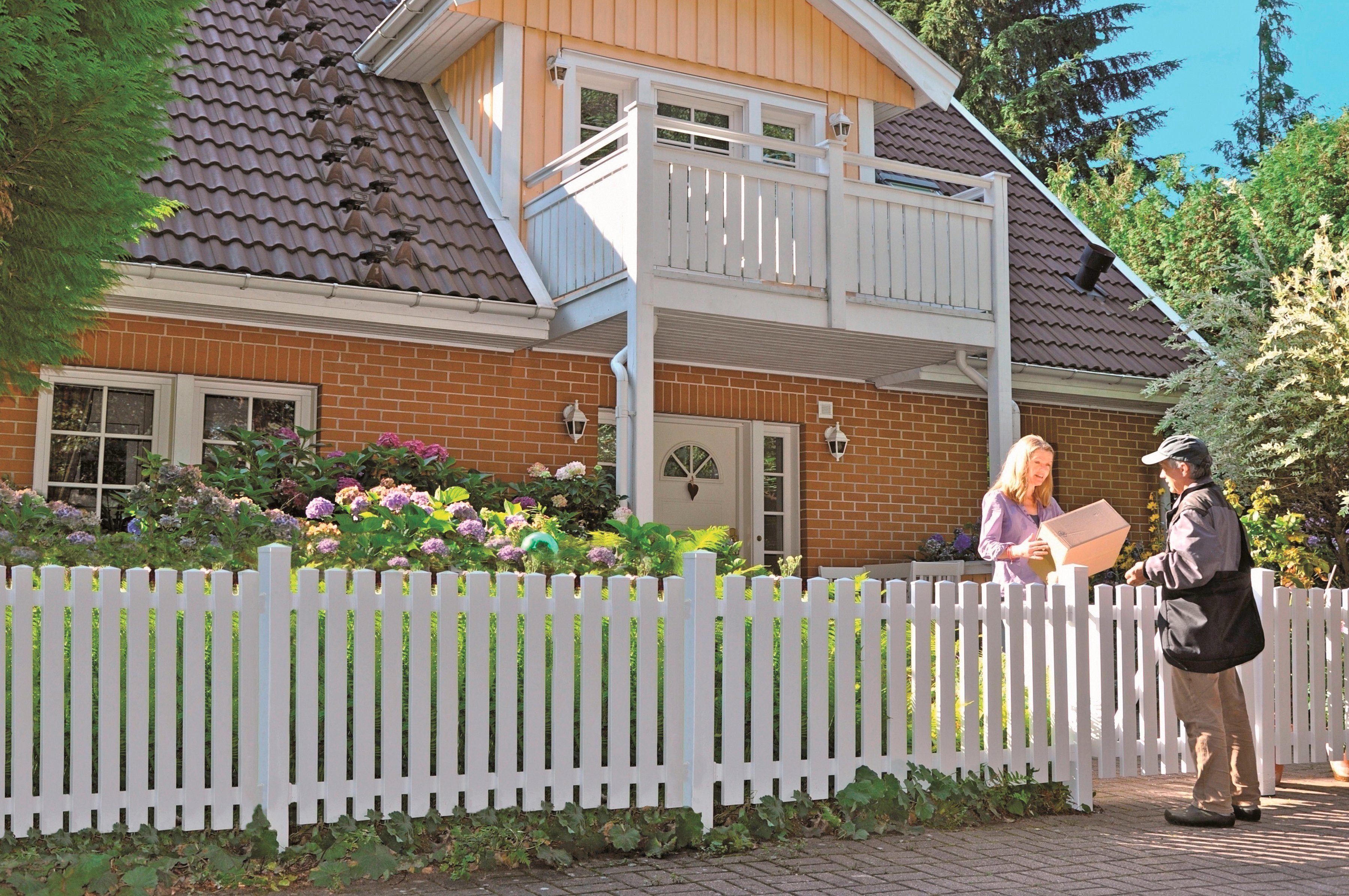 Tetzner & Jentzsch Gartenzaun Lexington 1, (Set), Kunststoff, 80 cm
