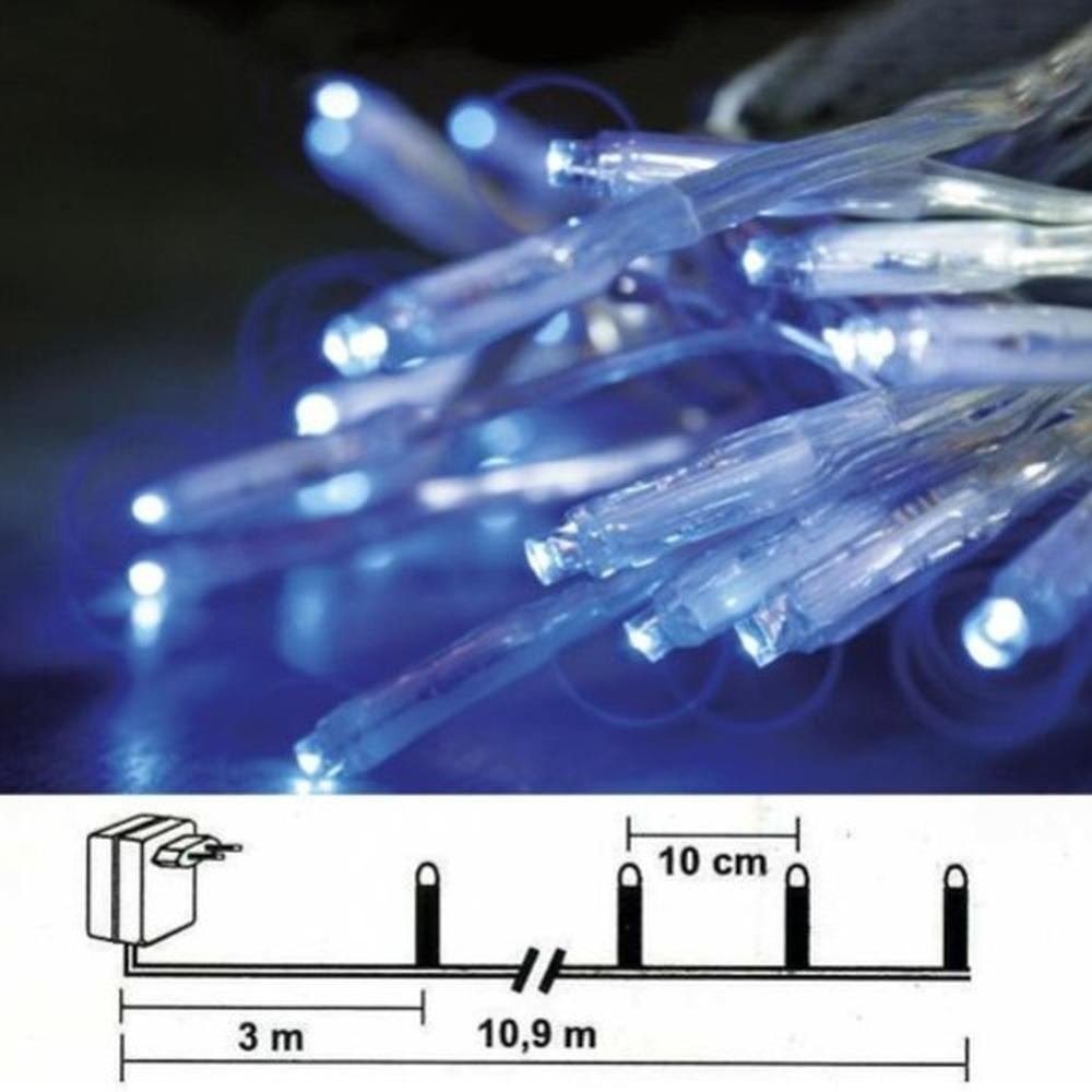 STAR TRADING LEDLichterkette 46229 LED Lichterkette 80er 7,9m blau innen