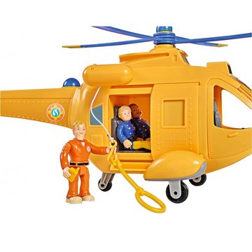 SIMBA Spielzeug-Hubschrauber Wallaby II Feuerwehrmann Sam mit Figur, Licht Sound Helikopter Spielset