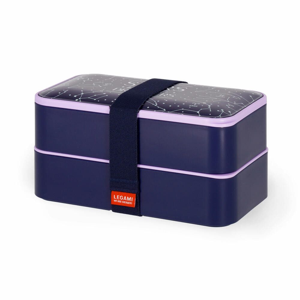 Legami Lunchbox Lunch Box Stars, 1.2 L, Kunststoff