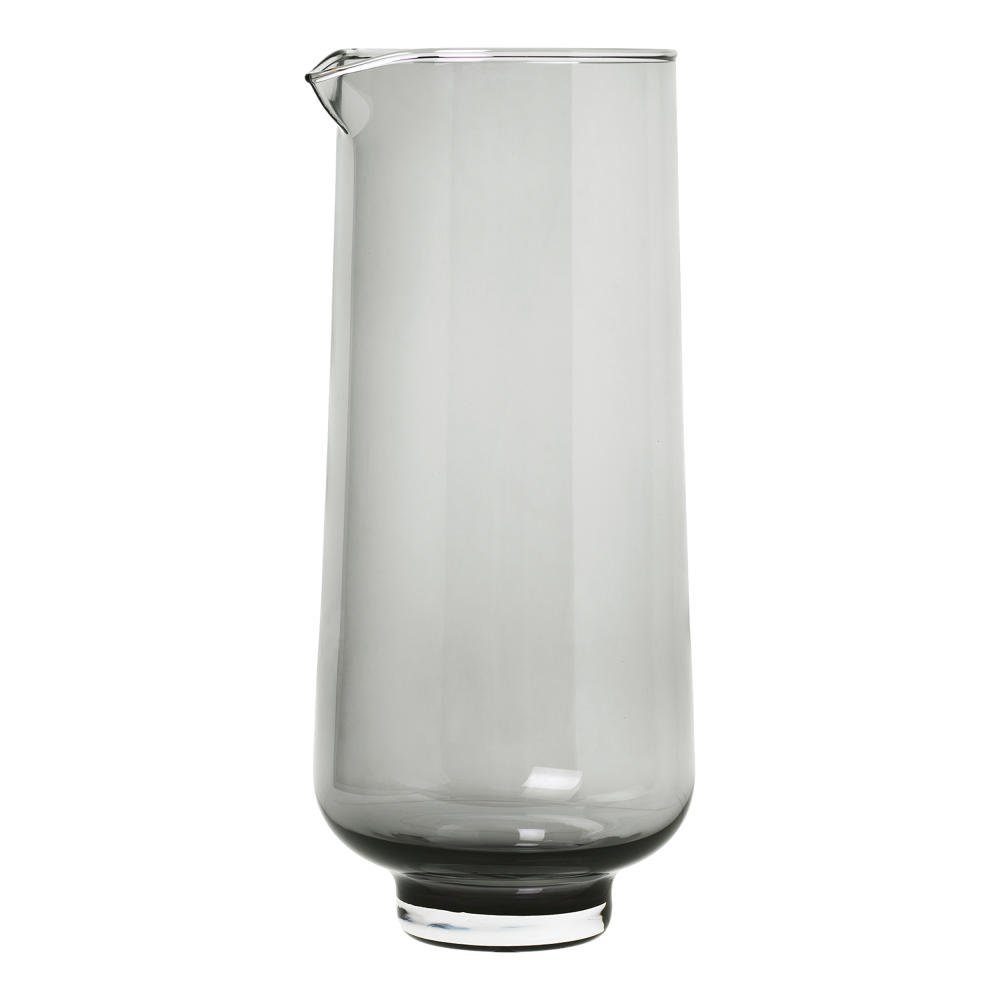 blomus Wasserkaraffe FLOW Wasserkaraffe, Karaffe, Wasserkrug, Glas farbig, smoke, 1.1 L, (kein-set)