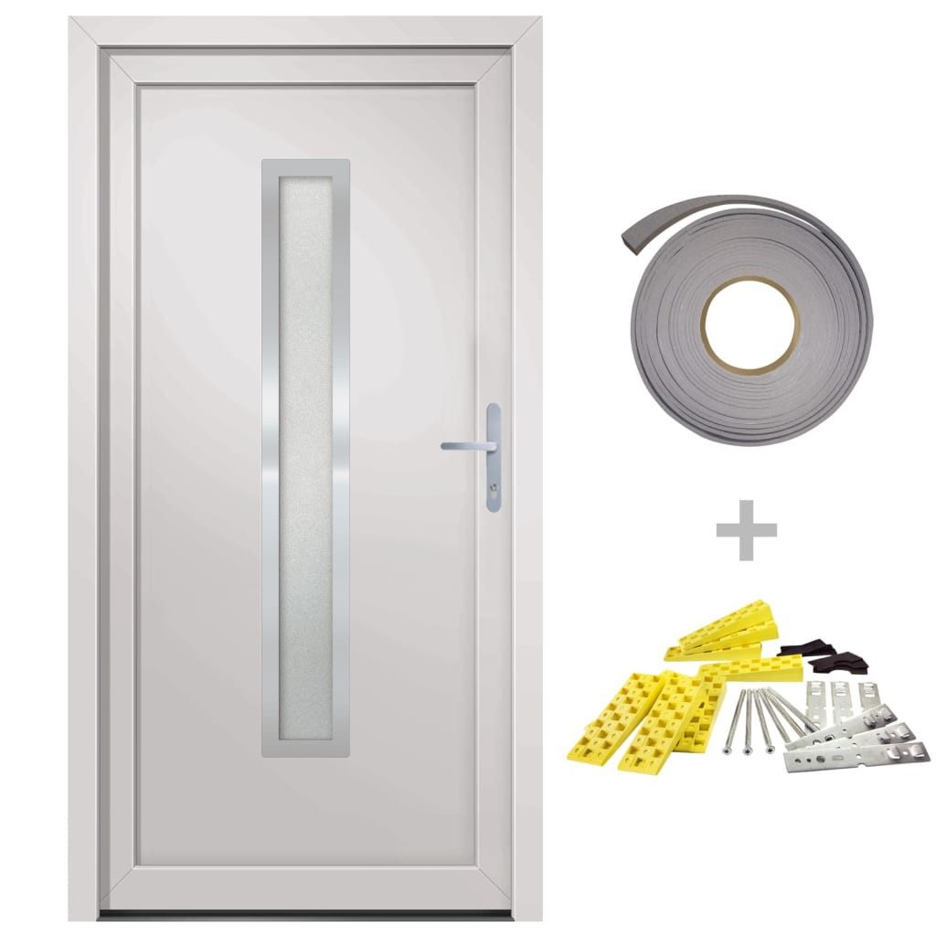 vidaXL Haustür Haustür Weiß 98x208 cm günstig online kaufen
