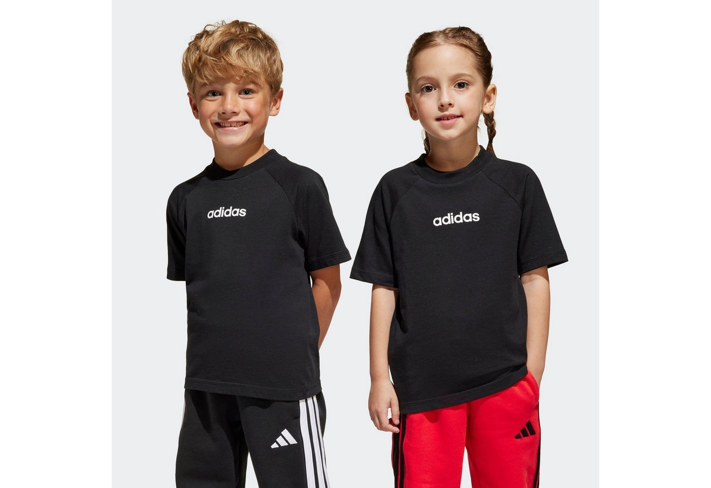 adidas Sportswear T-Shirt LK LIN TEE 160 für Kinder, Rundhalsausschnitt, ohne Verschluss, weiches Material