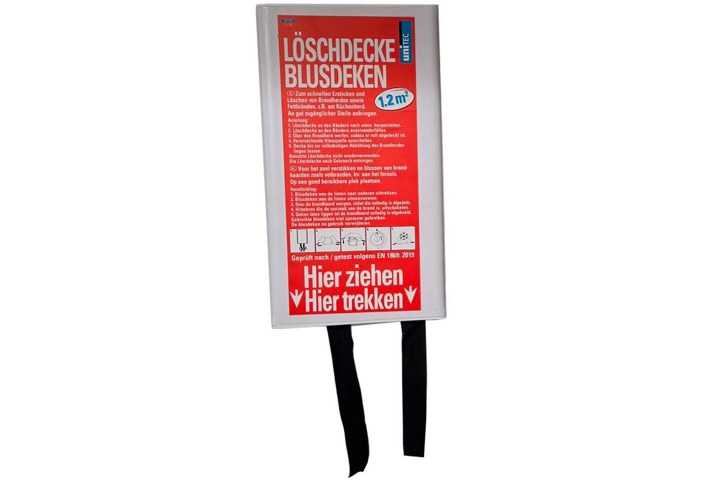 BURI Löschdecke Feuerlöschdecke Löschdecke Wandhalterung Feuerschutzdecke 1,2 qm, (1-St)