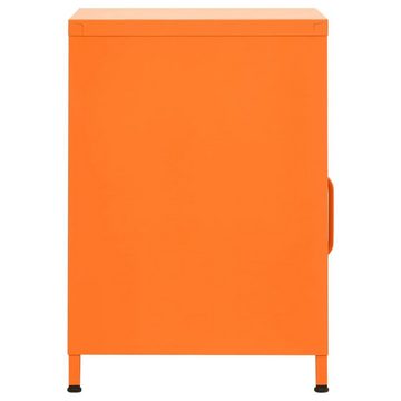 furnicato Nachttisch Orange 35x35x51 cm Stahl