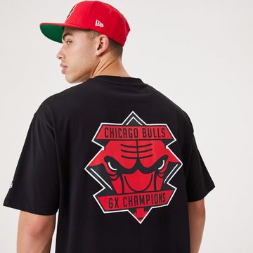 New Era Print-Shirt Oversized CHAMPIONSHIP Chicago Bulls