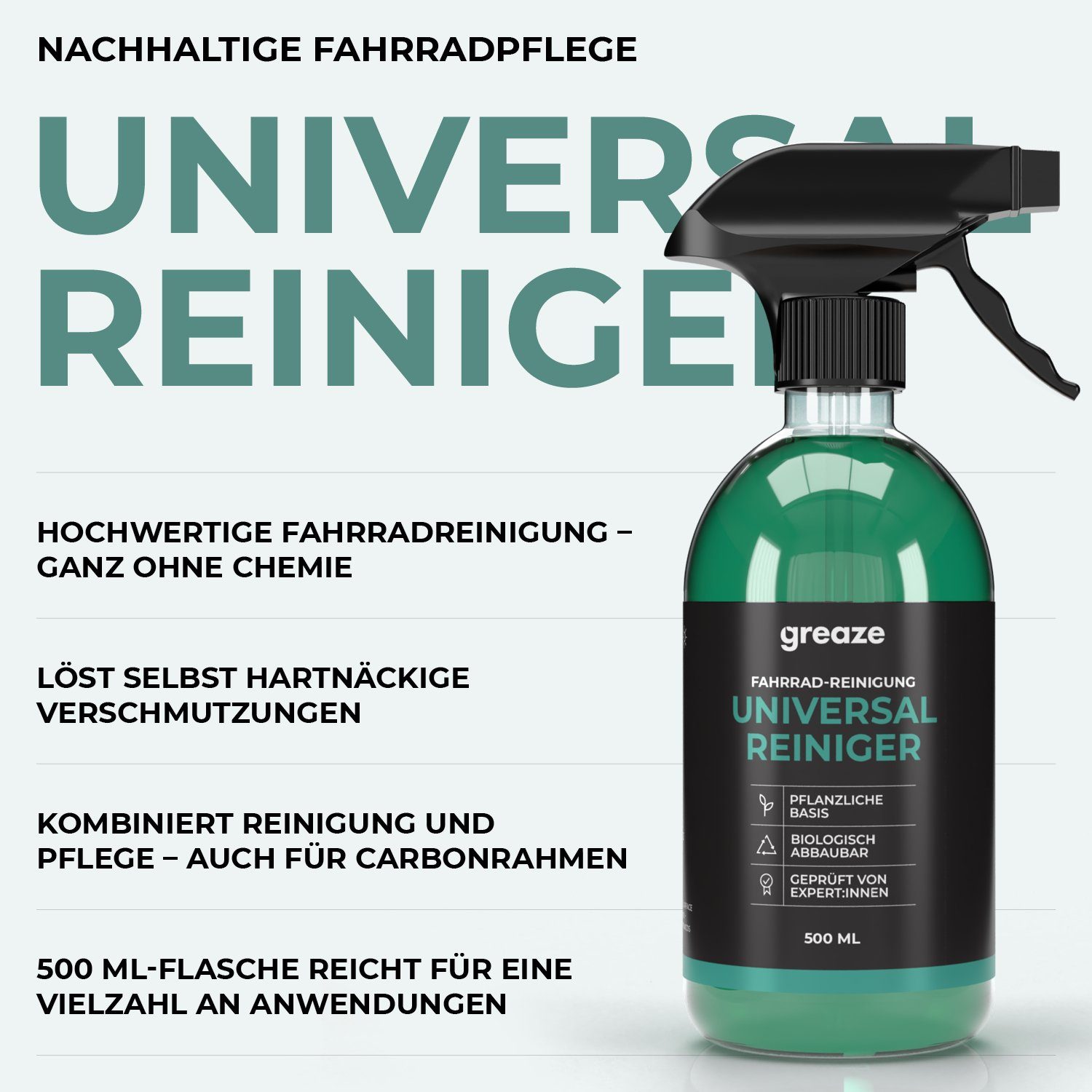 greaze Fahrradketten greaze Universal Fahrrad-Reiniger biologisch abbaubar