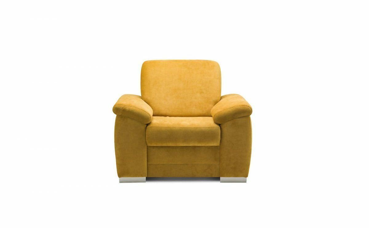 JVmoebel Sessel, Design Relax Club Sessel Lounge Sofa 1 Sitzer Stuhl Fernseh Polster Couch Stoff