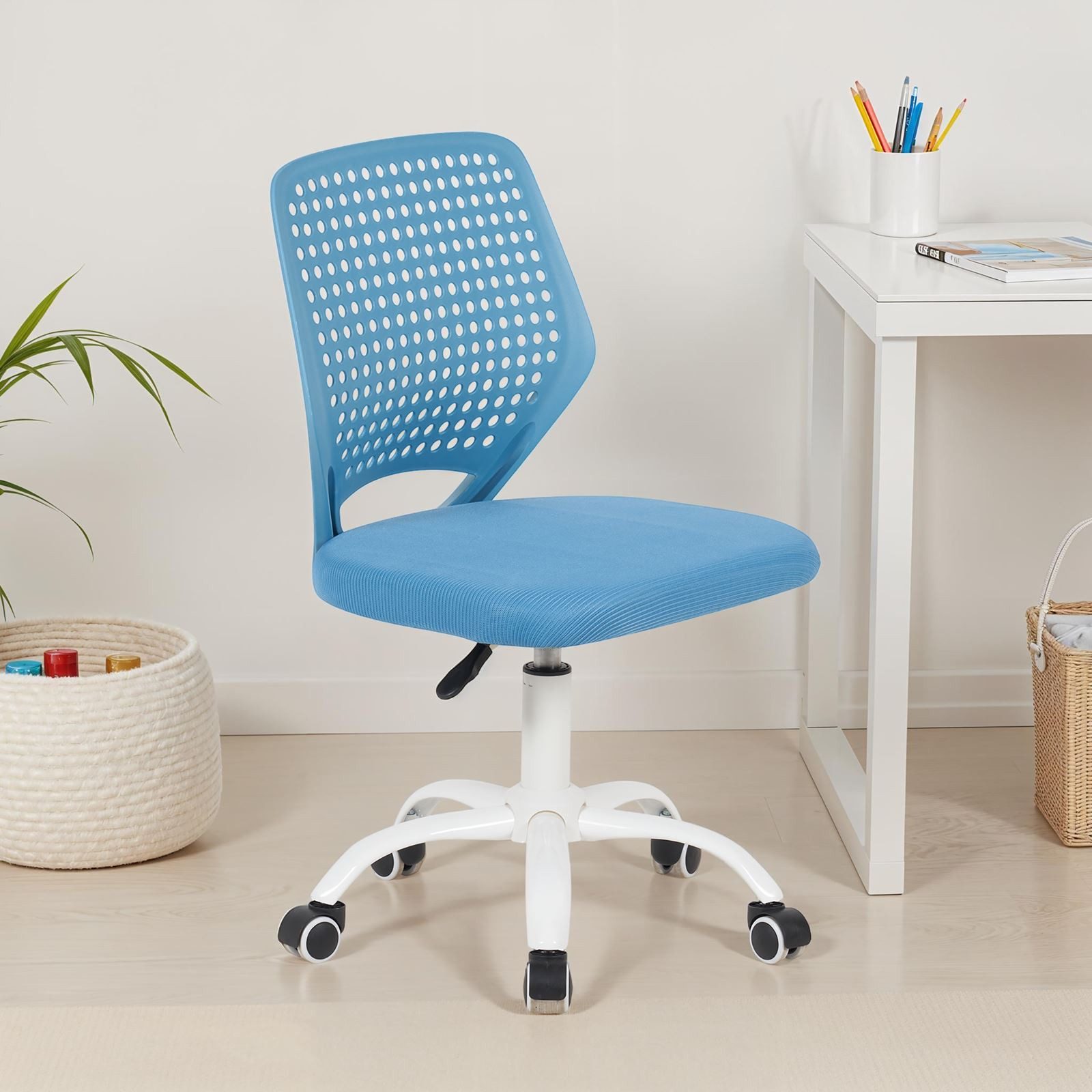 IDIMEX Drehstuhl JADE, Schreibtischstuhl für Kinder höhenverstellbar mit Ku günstig online kaufen