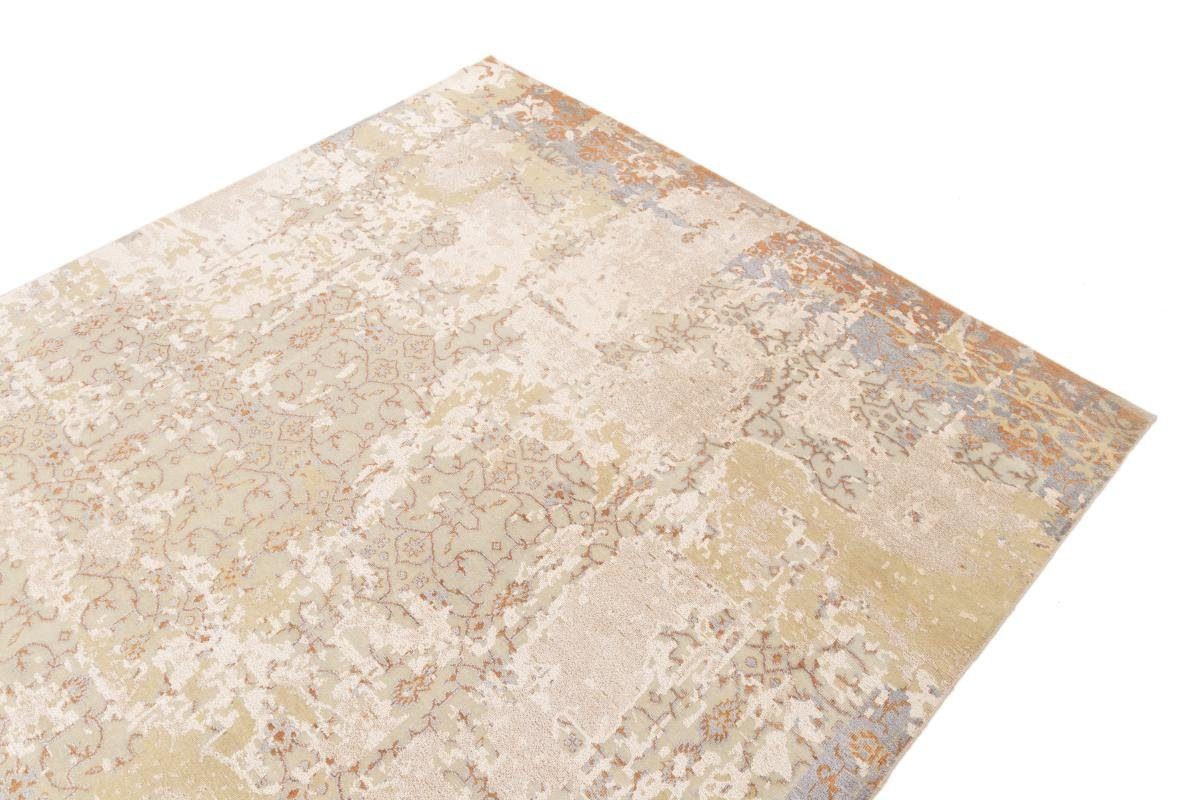 Orientteppich Sadraa Designteppich, Höhe: mm 244x309 / Handgeknüpfter Moderner Nain 10 Orientteppich Trading, rechteckig