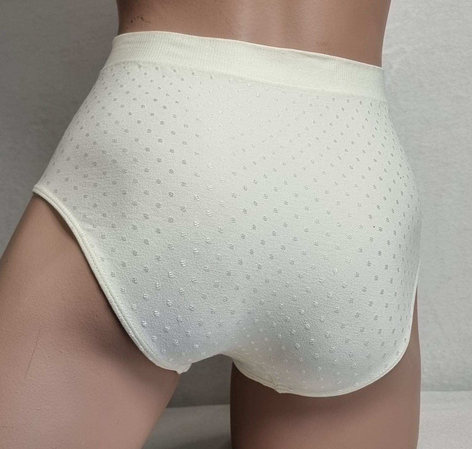 Dekker Taillenslip Damen Hüftslip Seamless 3er Pack ohne Nähte super elastisch (Packung, 3er - Pack) Satinpünktcken – Bild 4 von 5