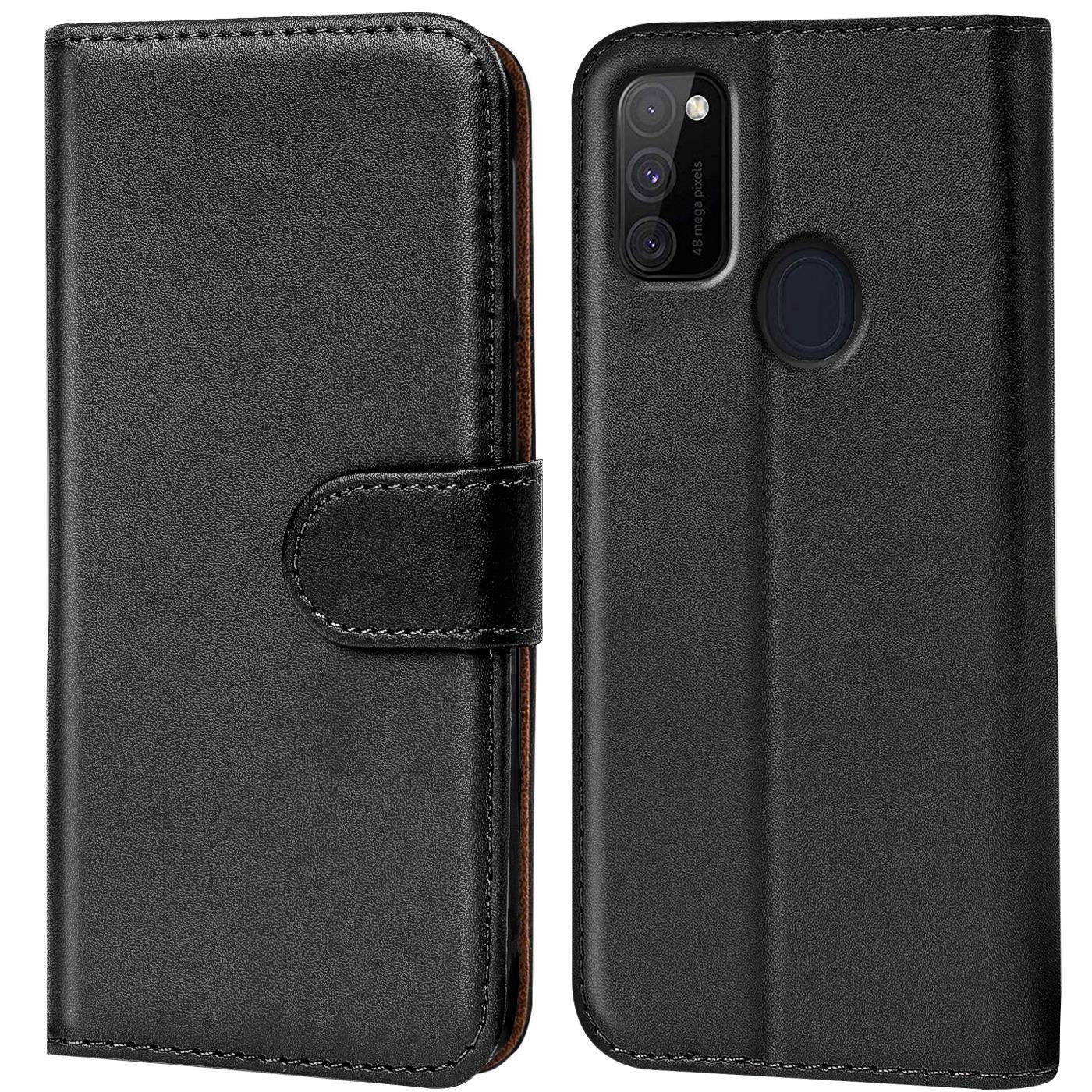 CoolGadget Handyhülle Wallet Klapp Tasche Book Case für Samsung Galaxy M30s / M21 6,2 Zoll, Hülle Klapphülle Flip Cover Etui Schutzhülle